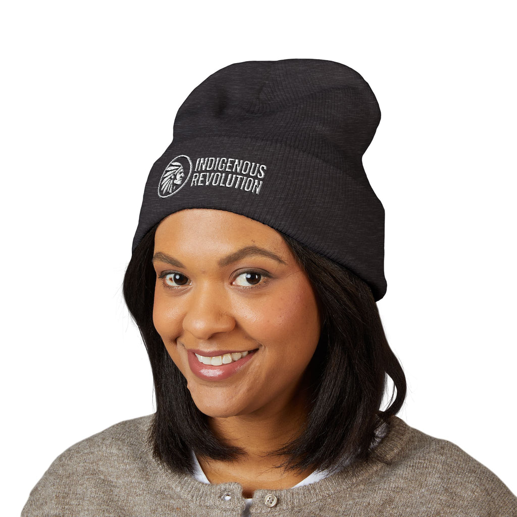Indigenous Revolution Logo Beanie | Cuffed Embroidered Beanie