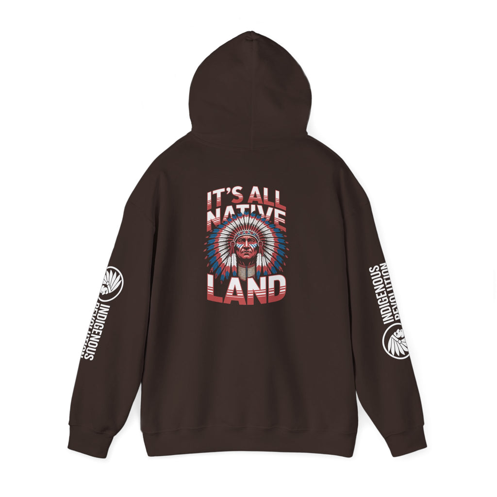 Hoodie - Indigenous Revolution Native Land Graphic Pullover