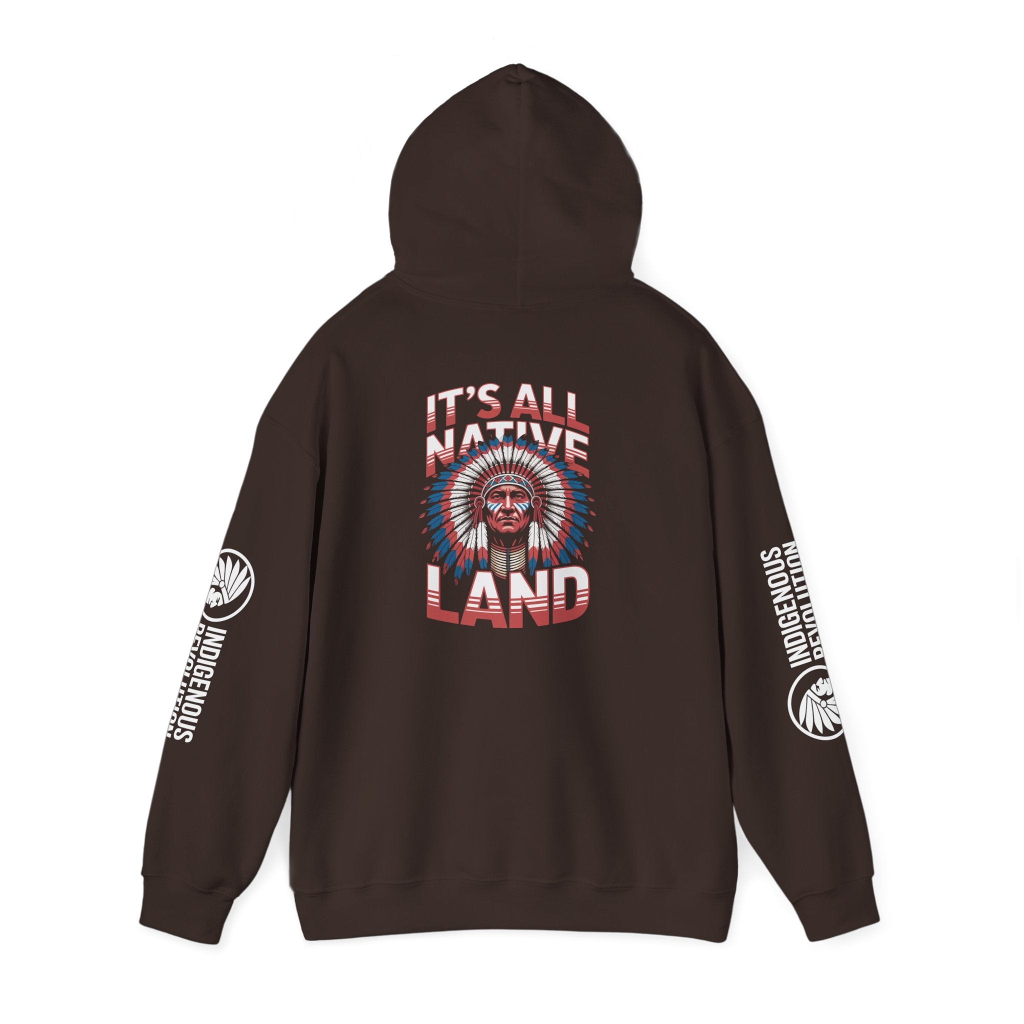 Hoodie - Indigenous Revolution Native Land Graphic Pullover