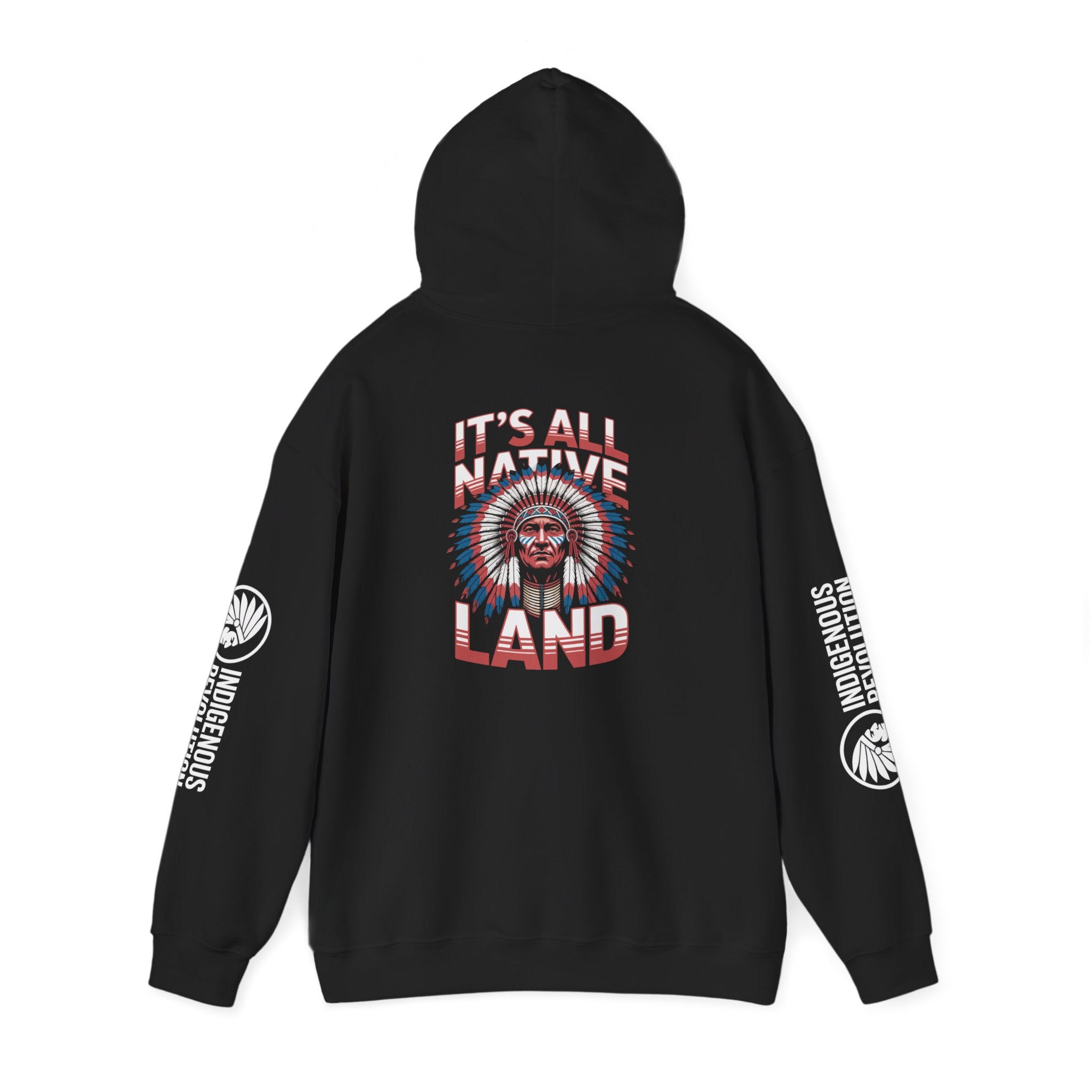 Hoodie - Indigenous Revolution Native Land Graphic Pullover