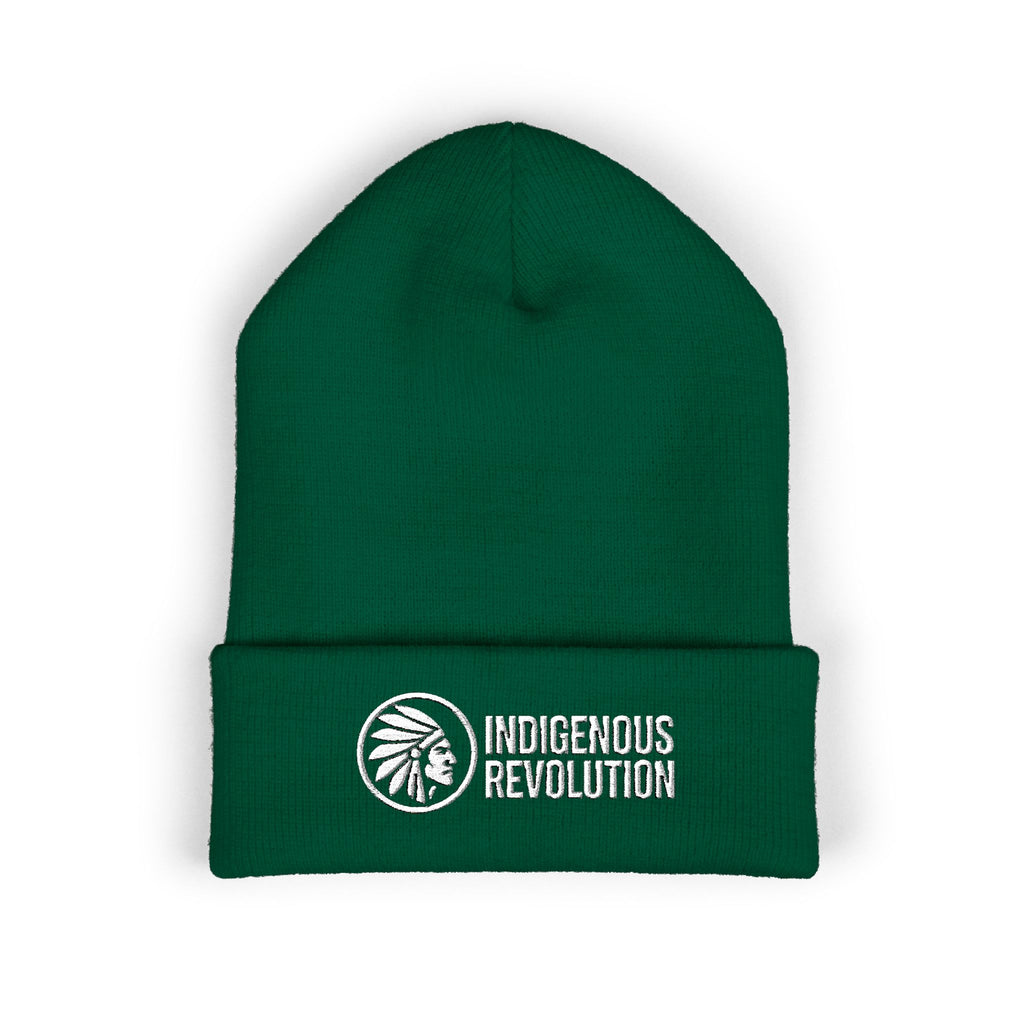 Indigenous Revolution Logo Beanie | Cuffed Embroidered Beanie