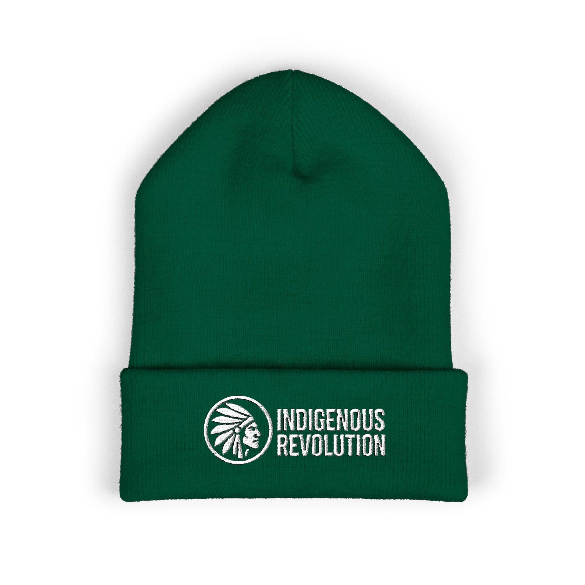 Indigenous Revolution Logo Beanie | Cuffed Embroidered Beanie