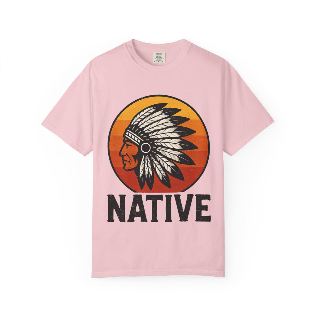 T-Shirt - Retro 'Native' Headdress Graphic Tee