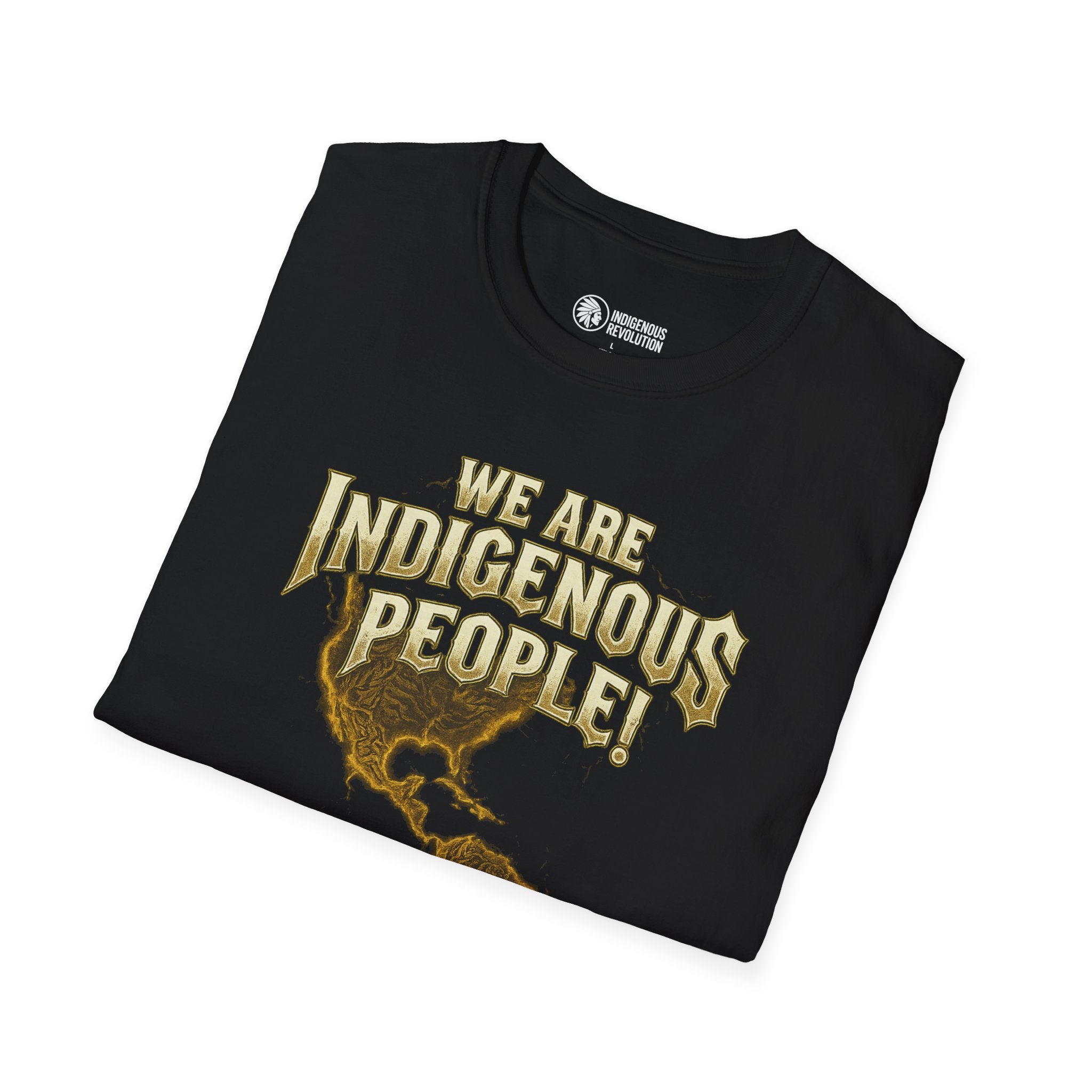 Indigenous People Not Illegals T-Shirt | Americas Continent Map