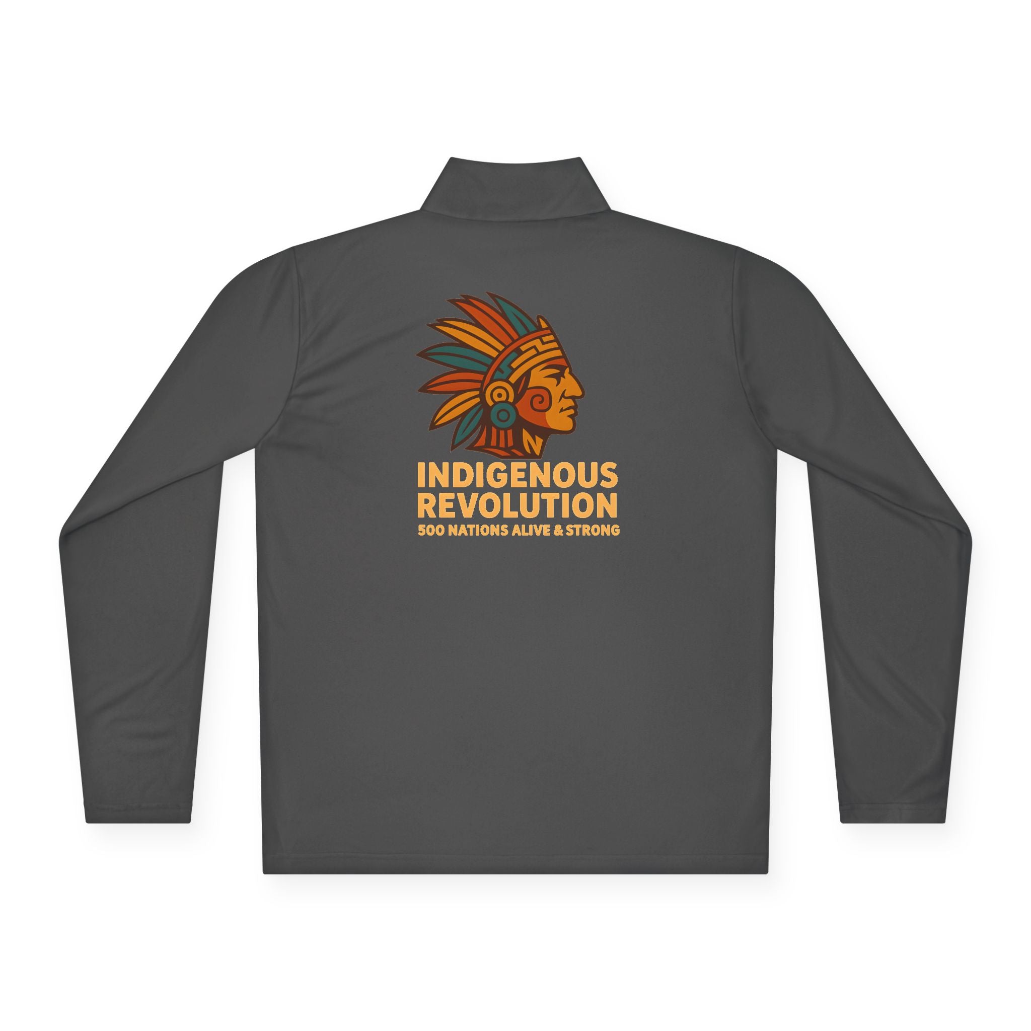 Quarter-Zip Pullover — Indigenous Revolution Graphic Pullover