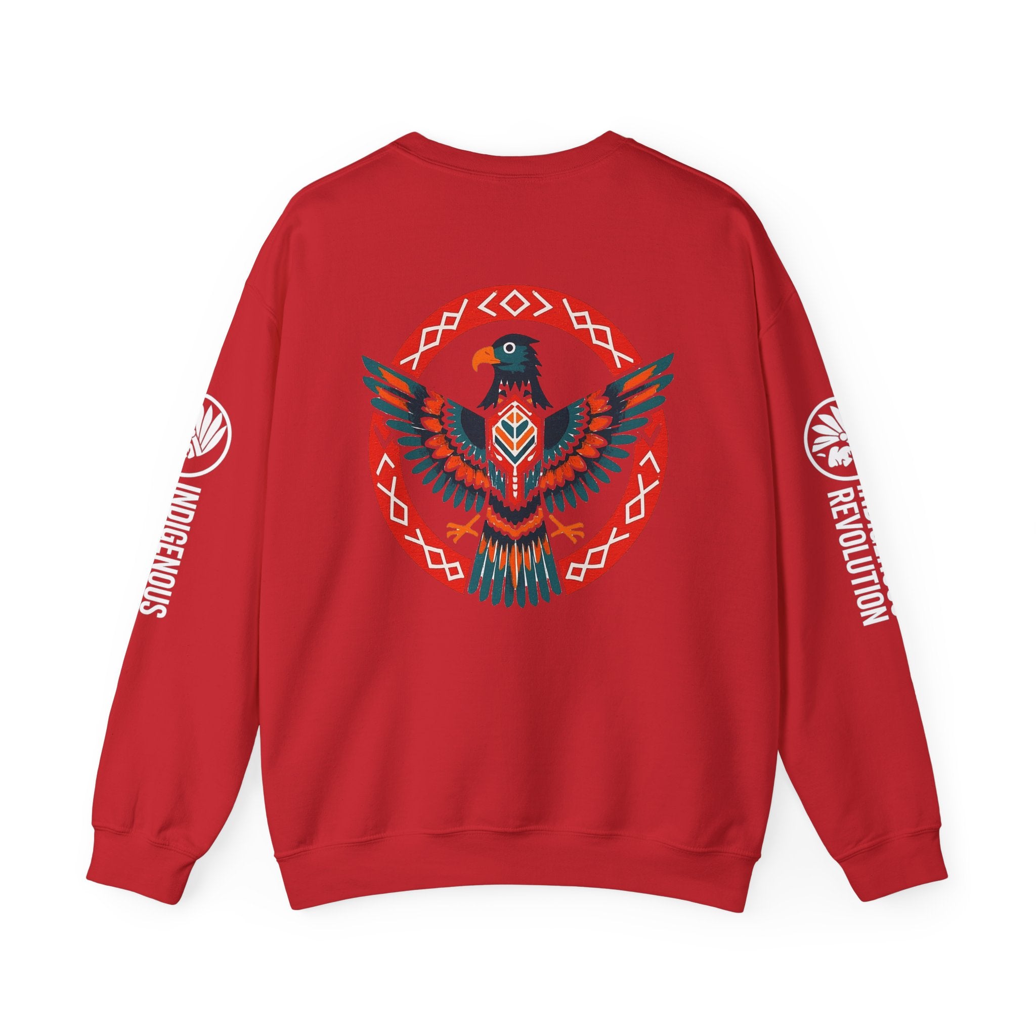 Crewneck Sweatshirt — "Still Here, Still Strong" Native Pride Graphic