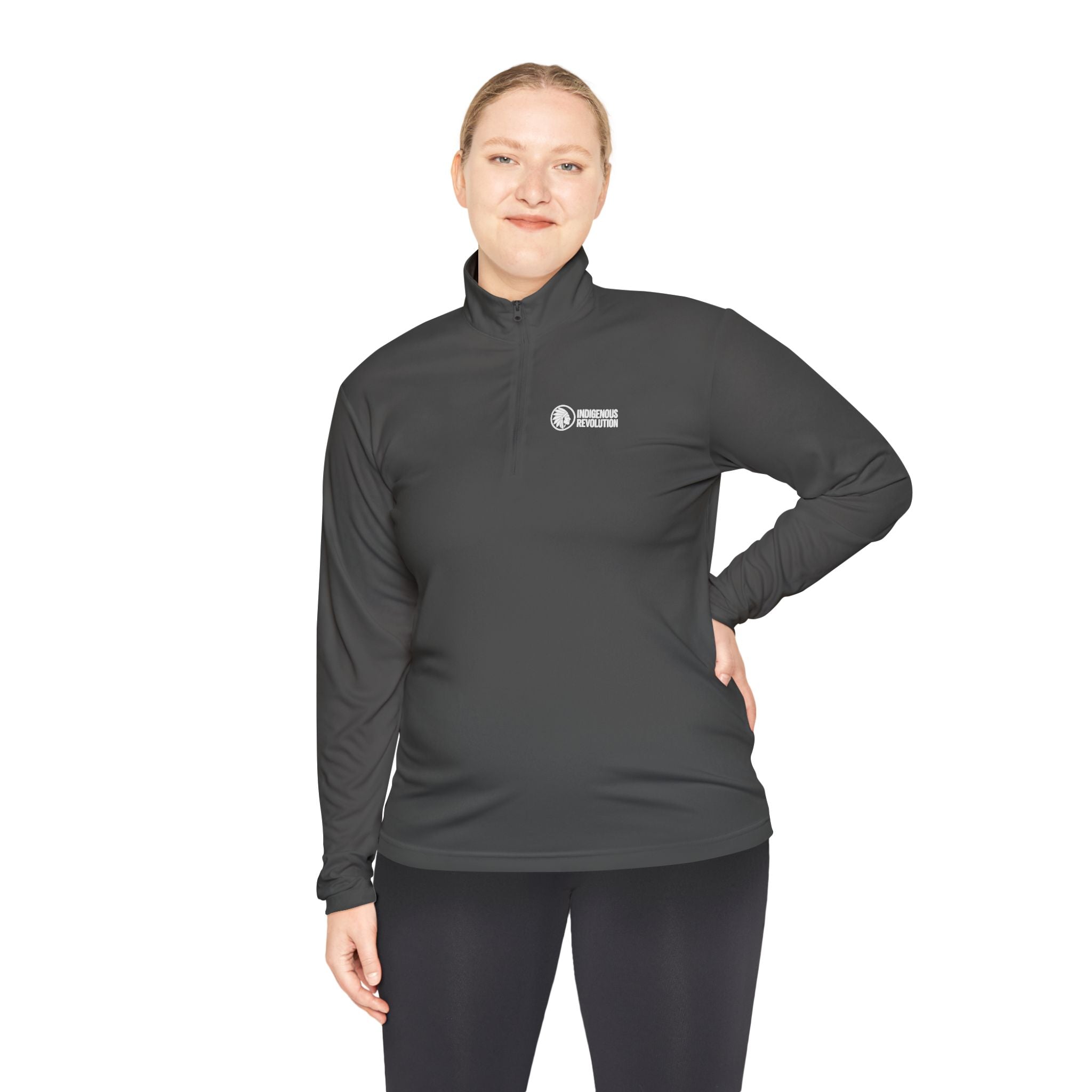 Quarter-Zip Pullover — Indigenous Revolution Graphic Pullover