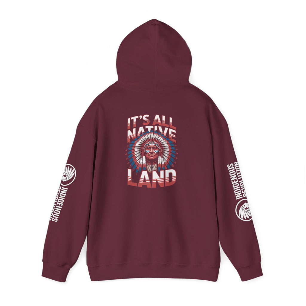Hoodie - Indigenous Revolution Native Land Graphic Pullover