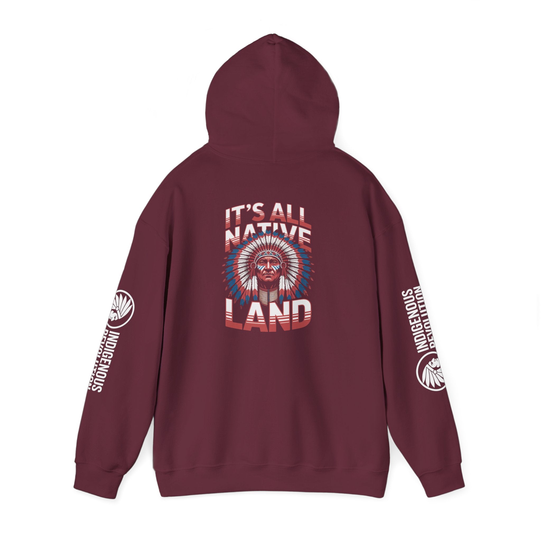 Hoodie - Indigenous Revolution Native Land Graphic Pullover