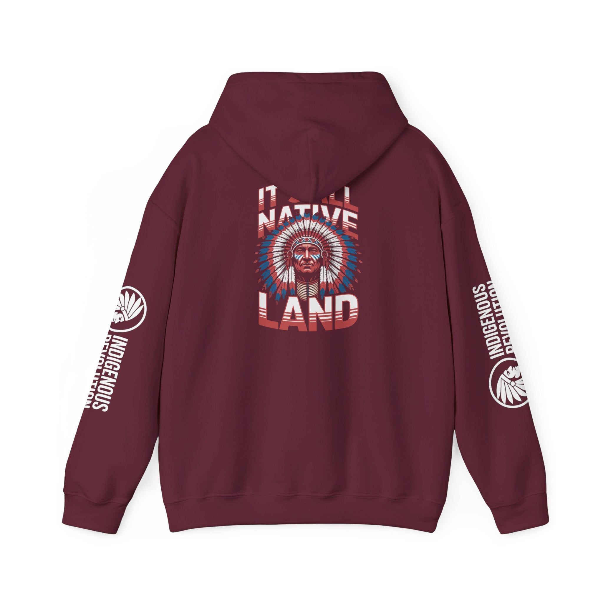 Hoodie - Indigenous Revolution Native Land Graphic Pullover