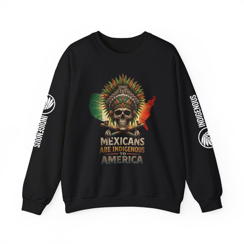 Indigenous Mexicans Crewneck Sweatshirt – "Mexicans Are Indigenous to America"