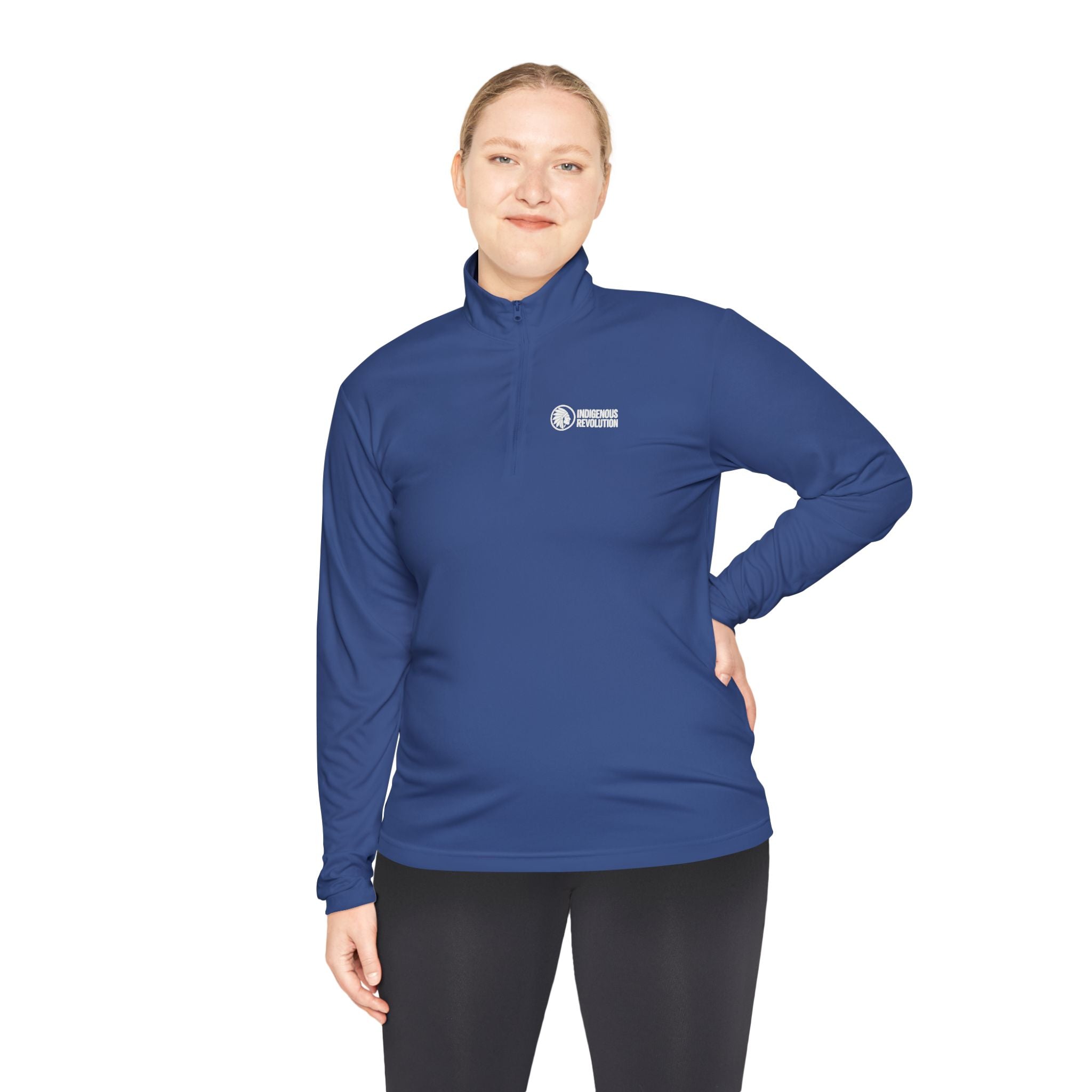 Quarter-Zip Pullover — Indigenous Revolution Graphic Pullover