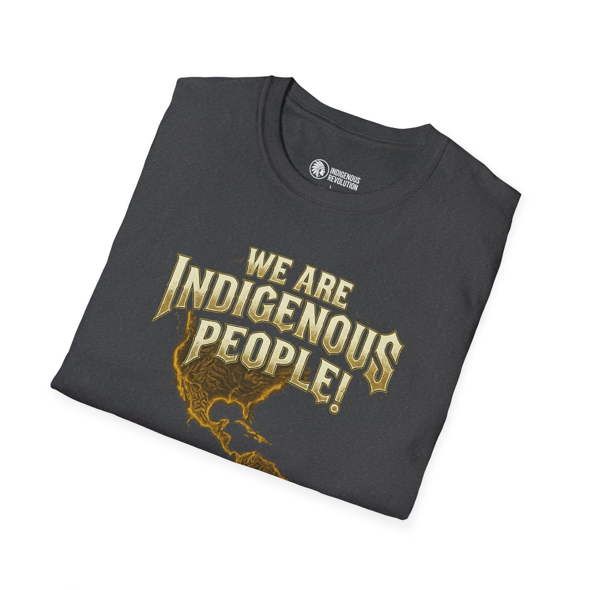 Indigenous People Not Illegals T-Shirt | Americas Continent Map
