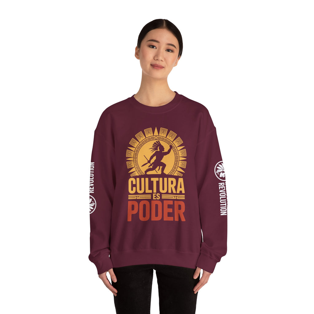 Cultura Es Poder Sweatshirt — Indigenous Pride Crewneck