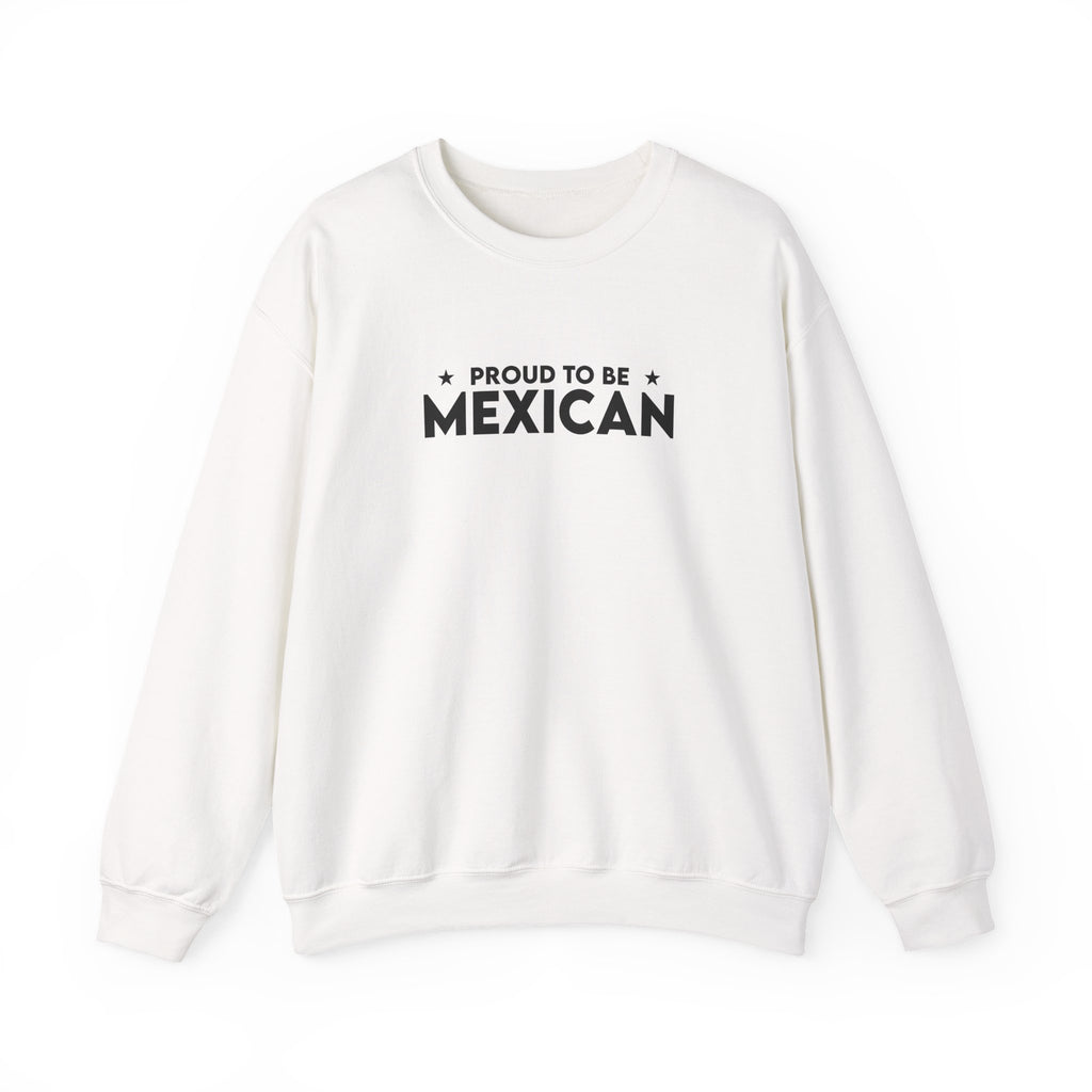 Mexican Pride Crewneck Sweatshirt — "Proud to Be Mexican" Pullover with Eagle Graphic