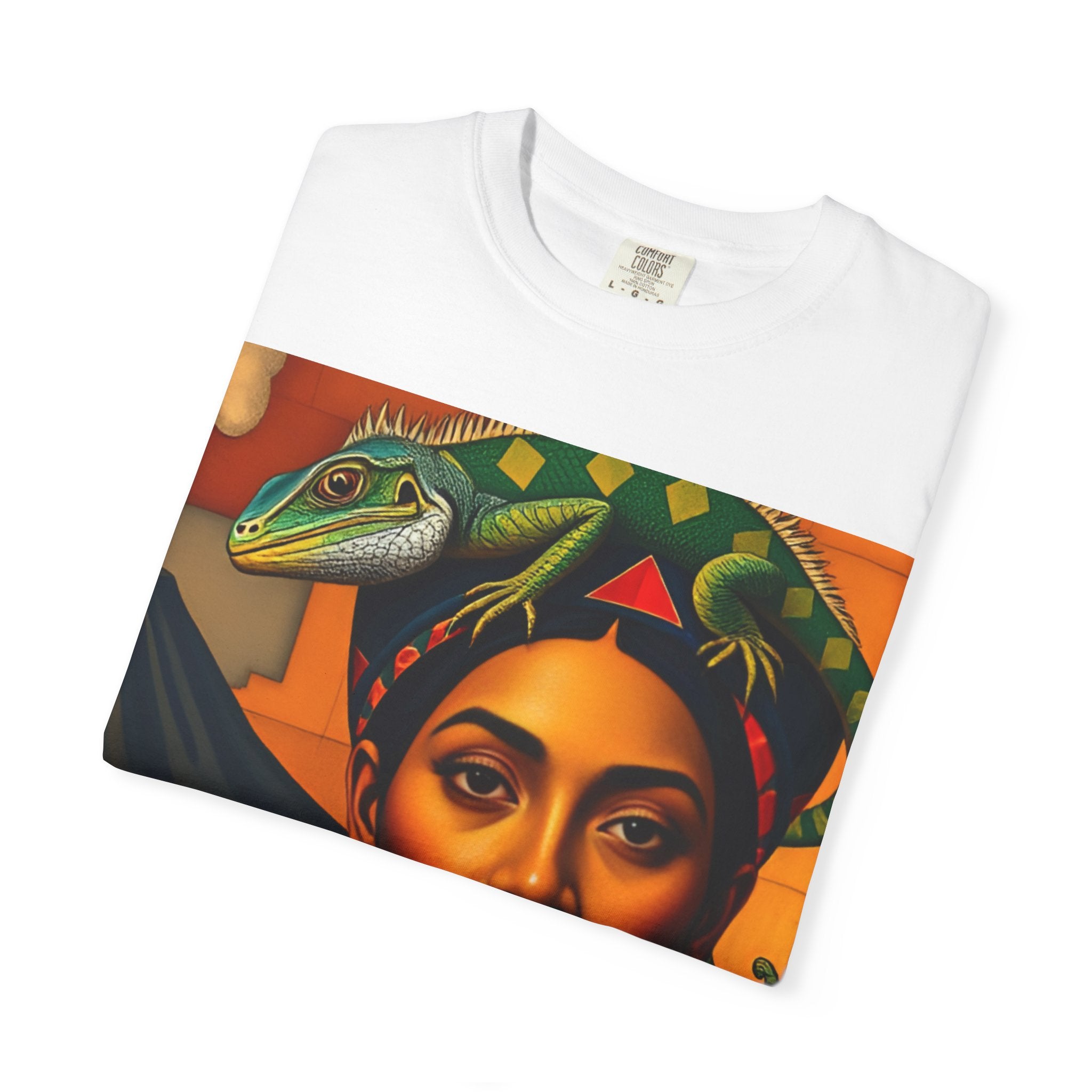 El Salvador Indigenous Woman Portrait T-Shirt – Vibrant Latin American Art Tee