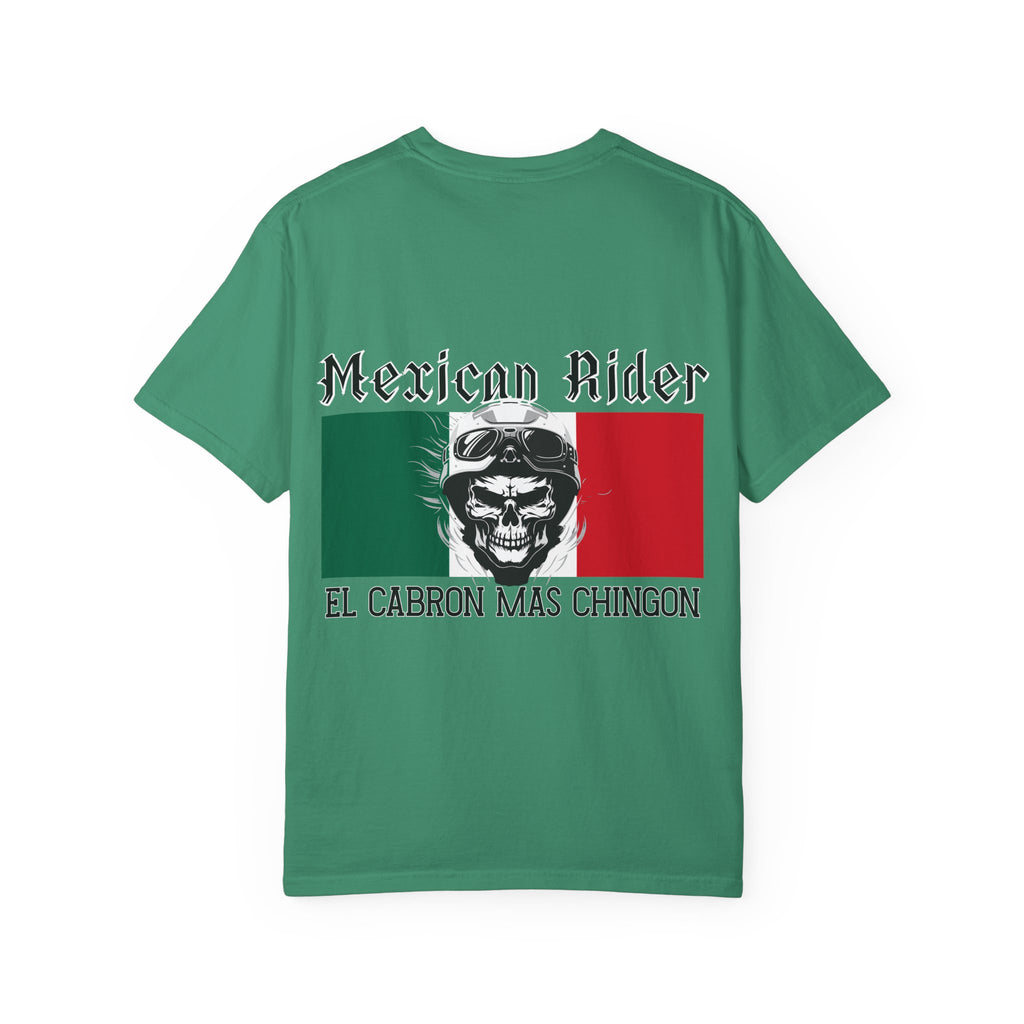 Mexican Rider T-Shirt — "El Cabron Más Chingon" Biker Skull Tee