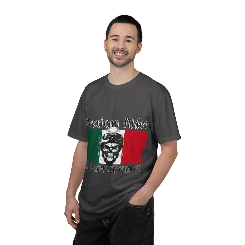 Mexican Rider T-Shirt — "El Cabron Más Chingon" Biker Skull Tee