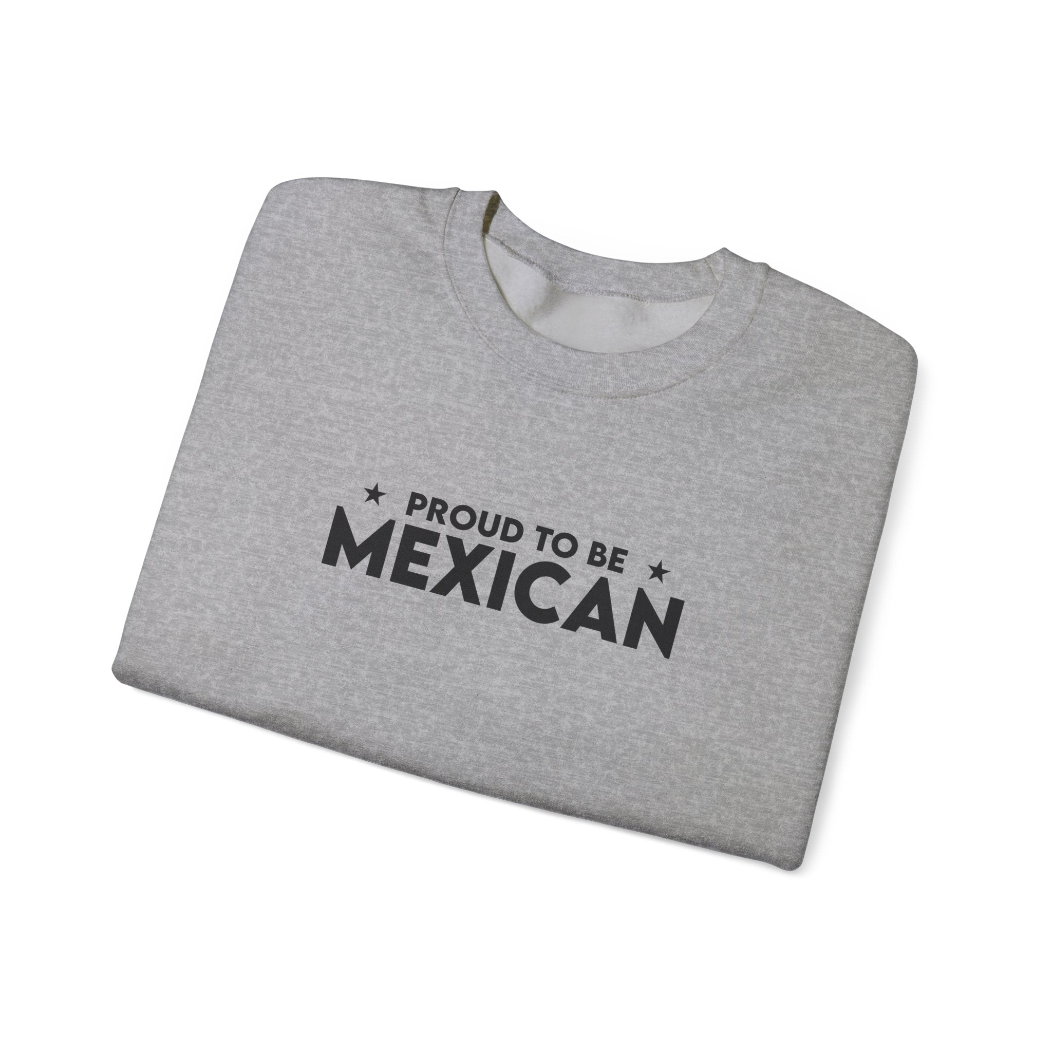 Mexican Pride Crewneck Sweatshirt — "Proud to Be Mexican" Pullover with Eagle Graphic