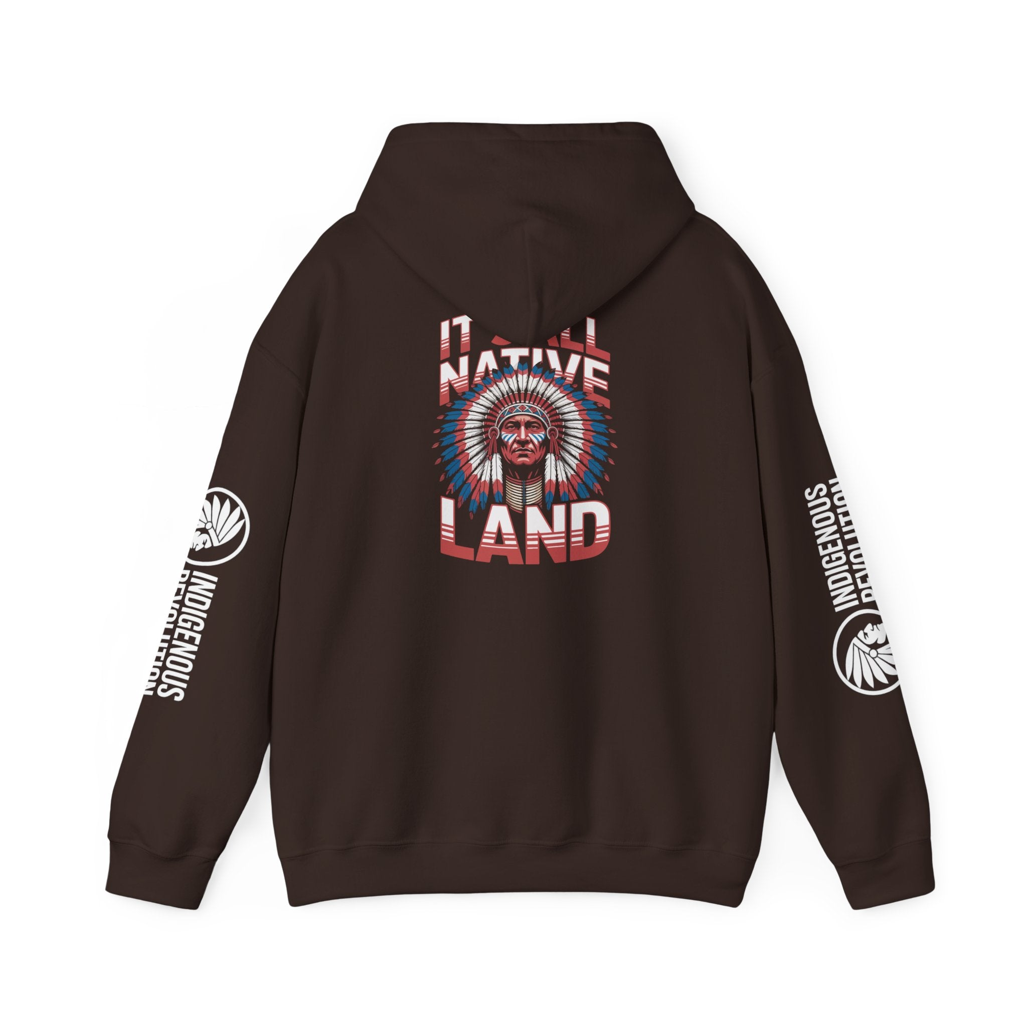 Hoodie - Indigenous Revolution Native Land Graphic Pullover
