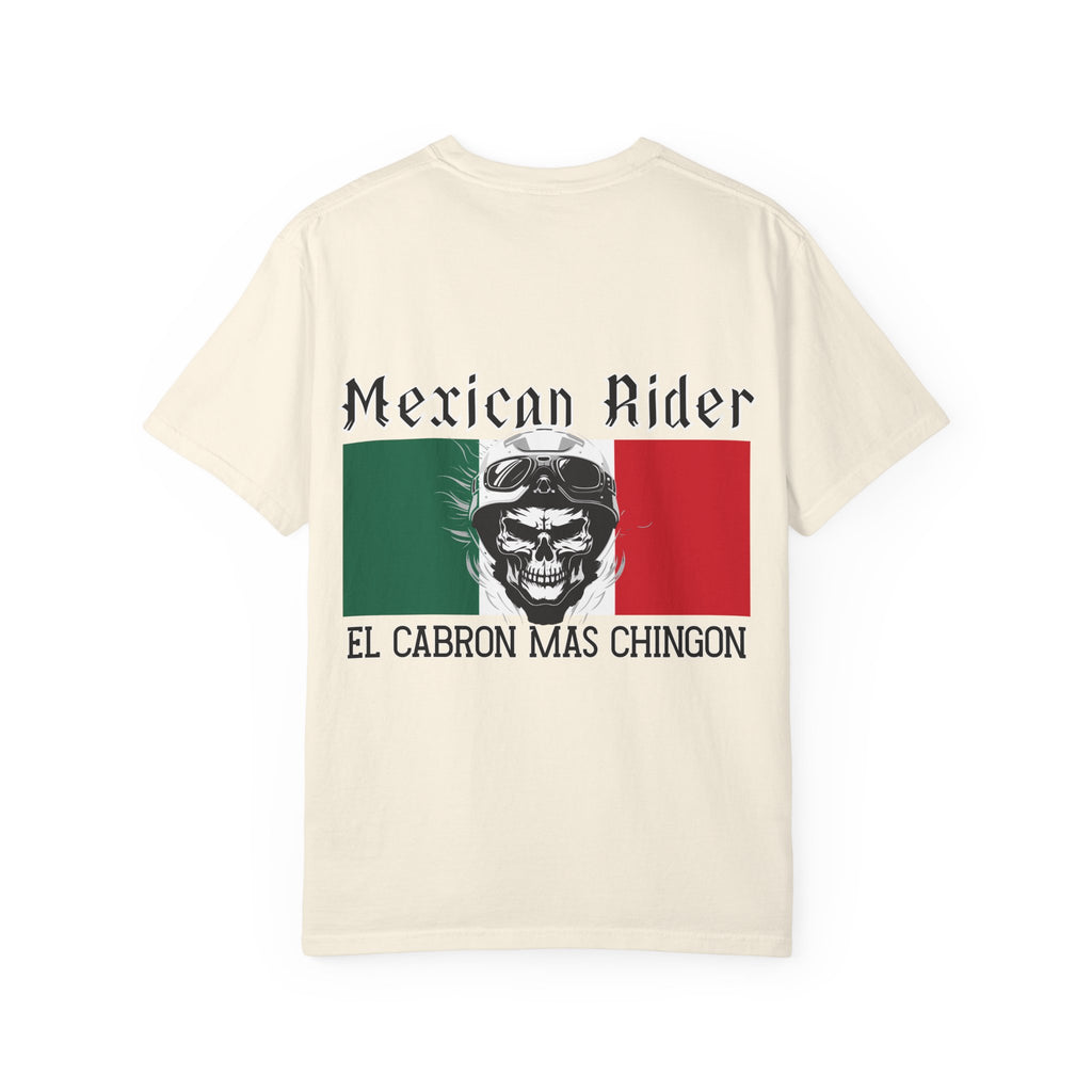 Mexican Rider T-Shirt — "El Cabron Más Chingon" Biker Skull Tee