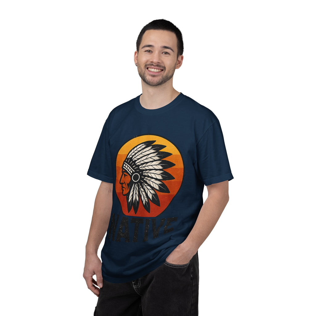 T-Shirt - Retro 'Native' Headdress Graphic Tee