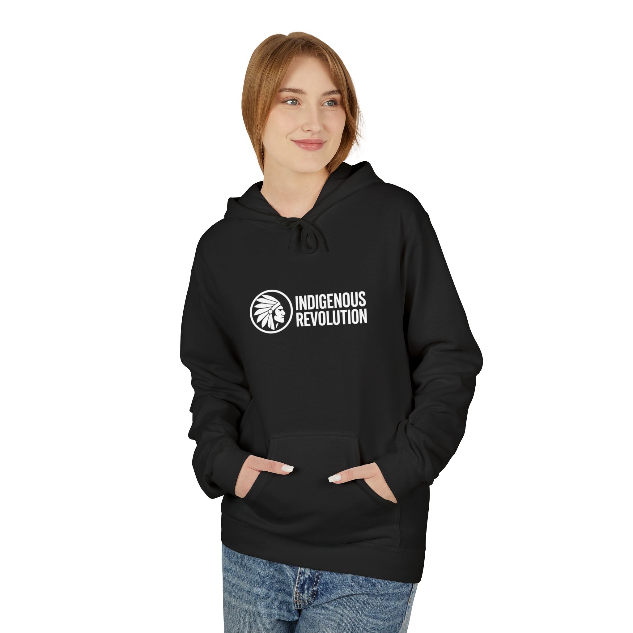 Indigenous Revolution Hoodie | Native Headdress 500 Nations Alive & Strong
