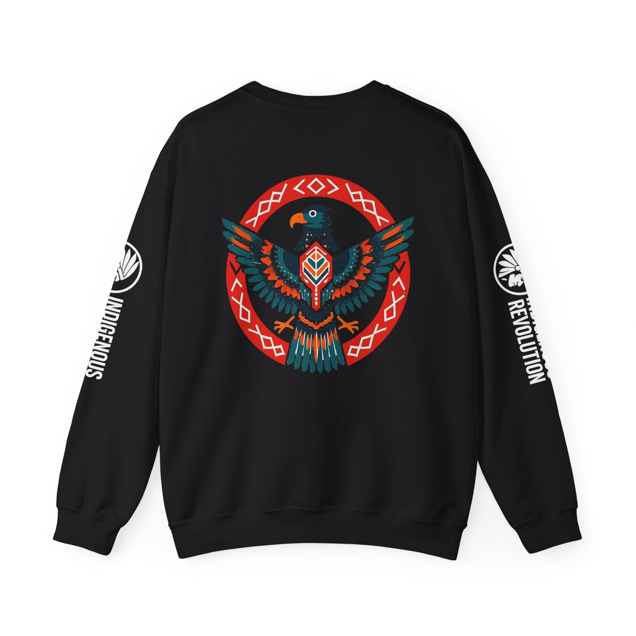 Crewneck Sweatshirt — "Still Here, Still Strong" Native Pride Graphic