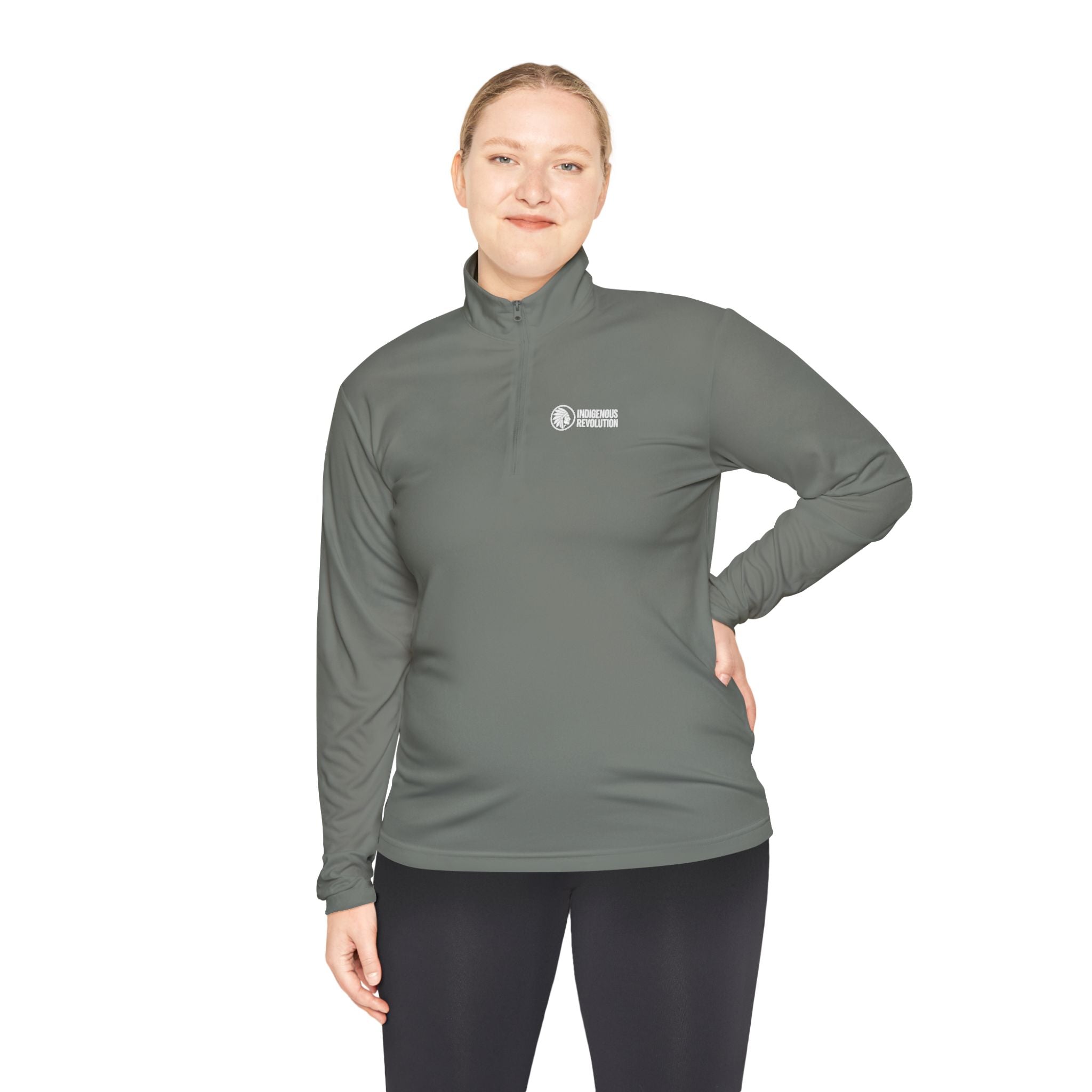 Quarter-Zip Pullover — Indigenous Revolution Graphic Pullover
