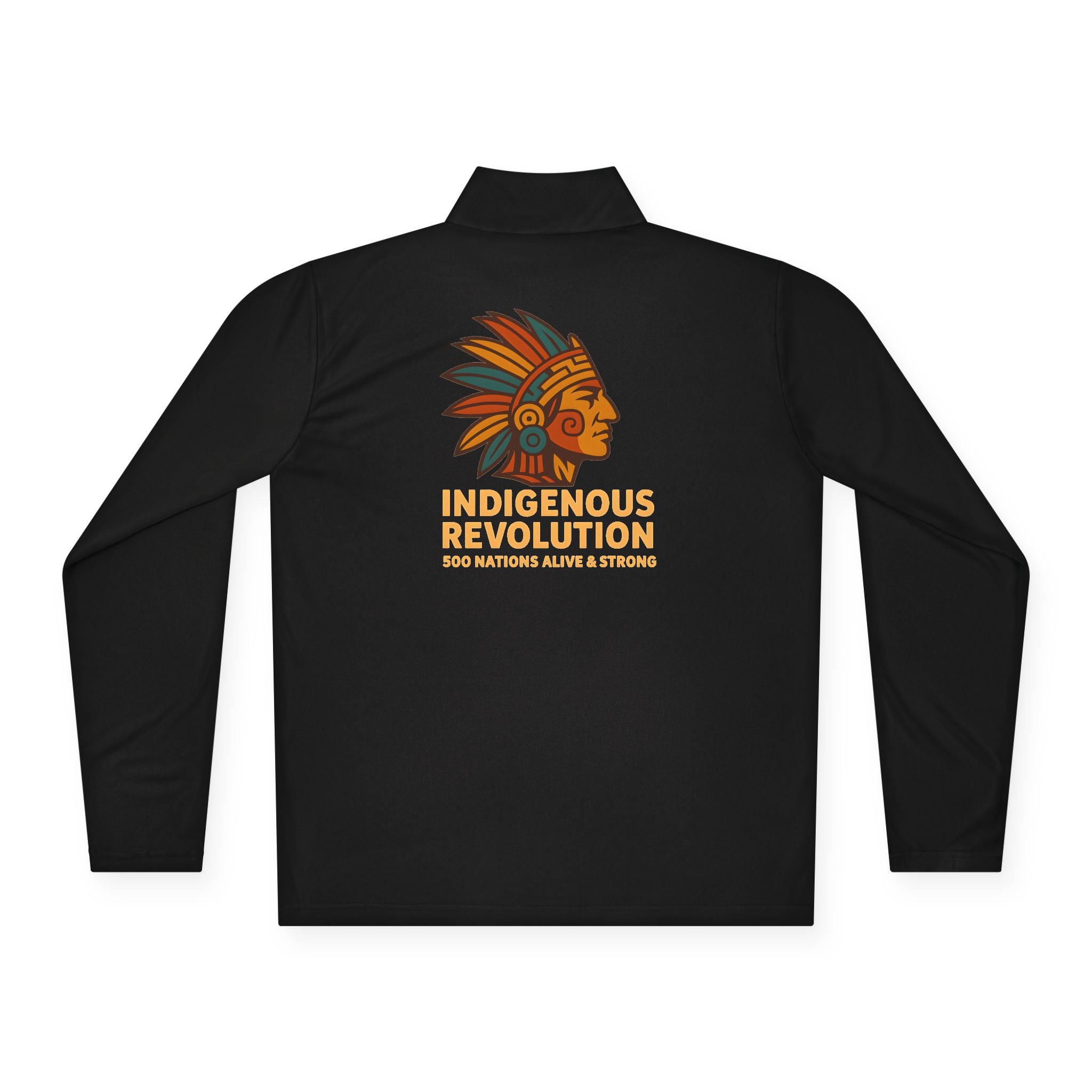 Quarter-Zip Pullover — Indigenous Revolution Graphic Pullover