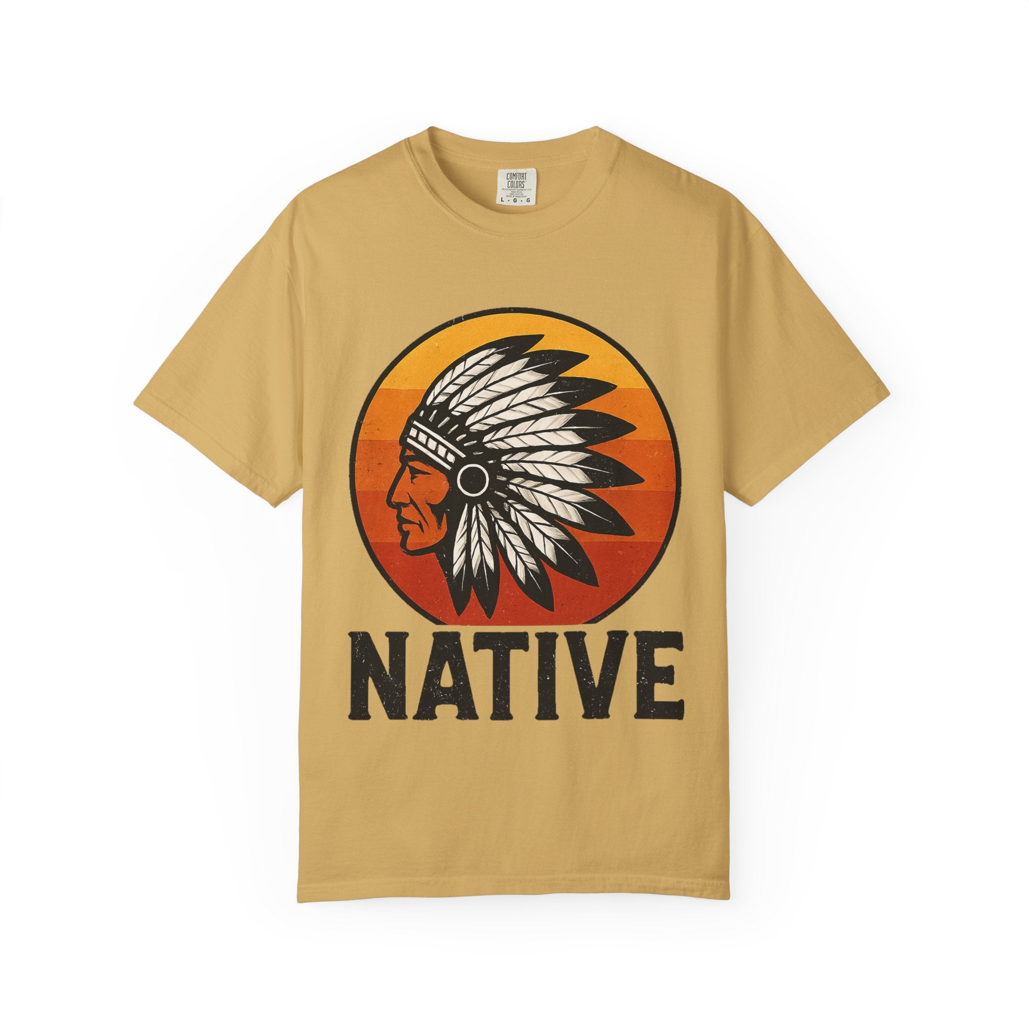 T-Shirt - Retro 'Native' Headdress Graphic Tee
