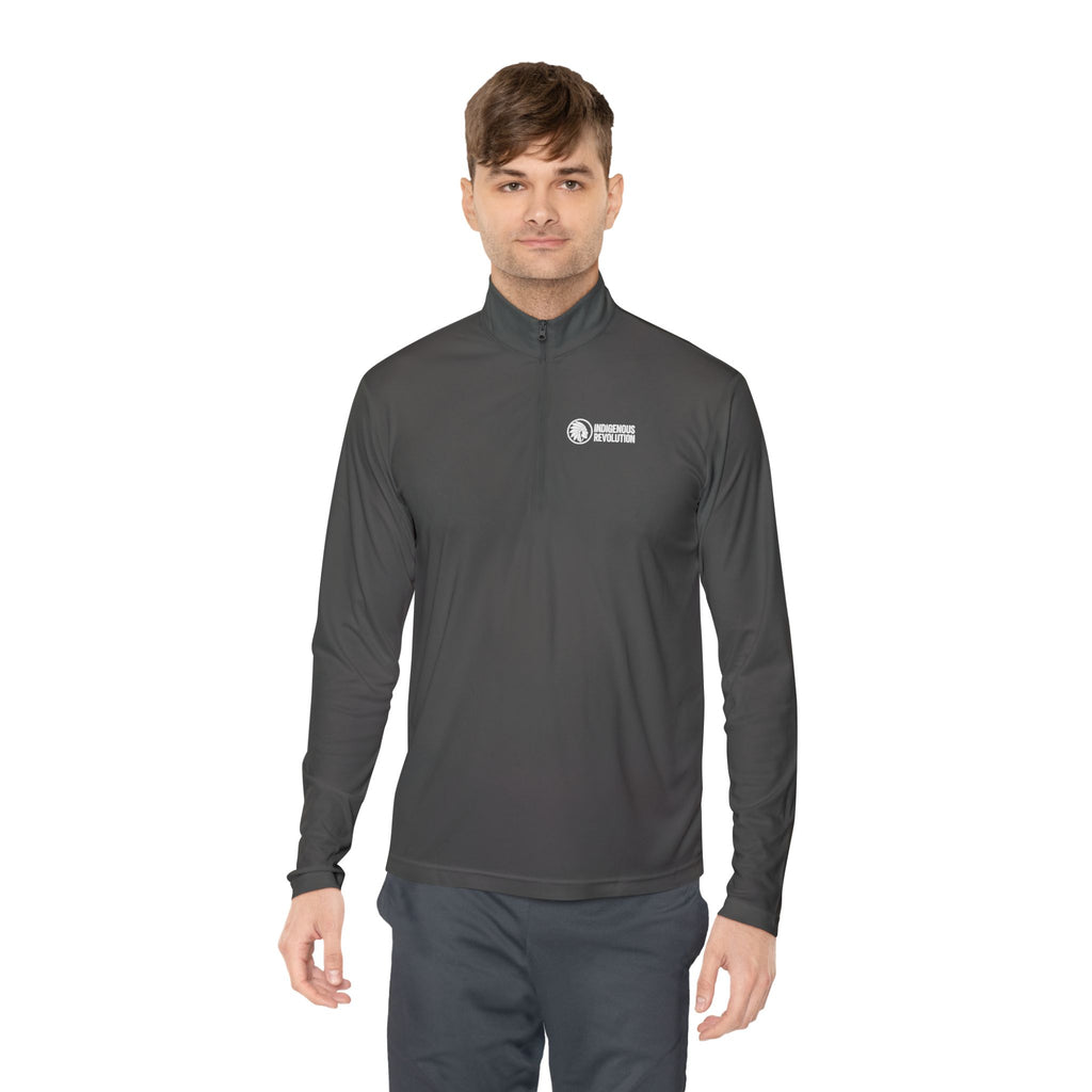 Quarter-Zip Pullover — Indigenous Revolution Graphic Pullover