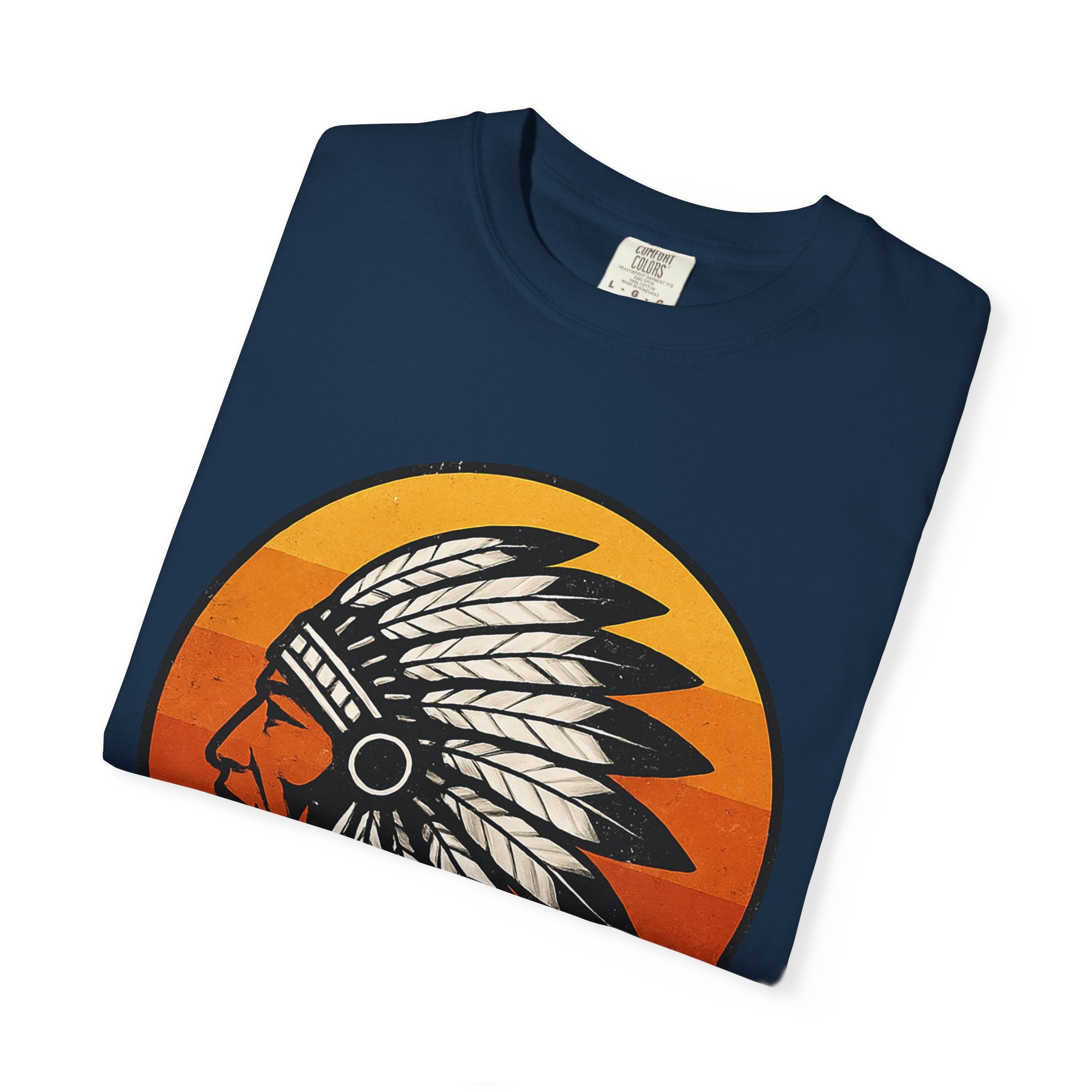 T-Shirt - Retro 'Native' Headdress Graphic Tee