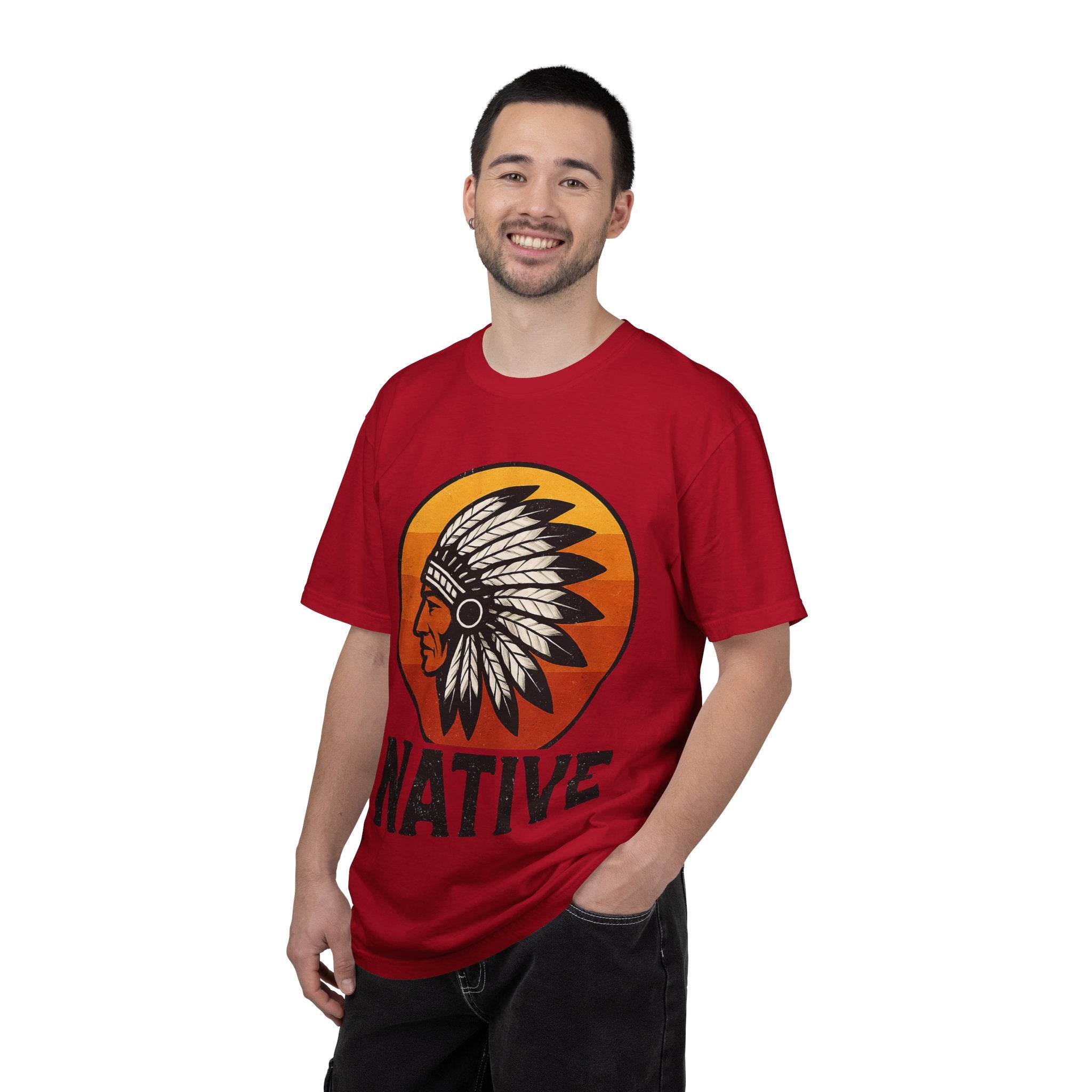 T-Shirt - Retro 'Native' Headdress Graphic Tee