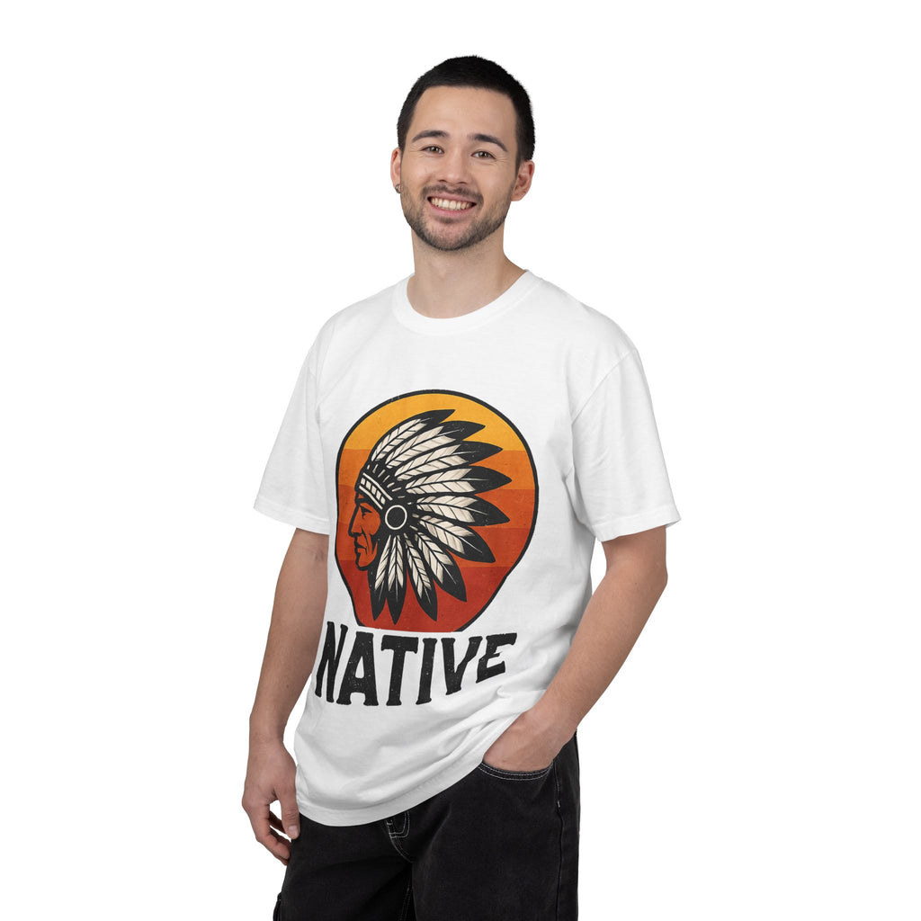 T-Shirt - Retro 'Native' Headdress Graphic Tee