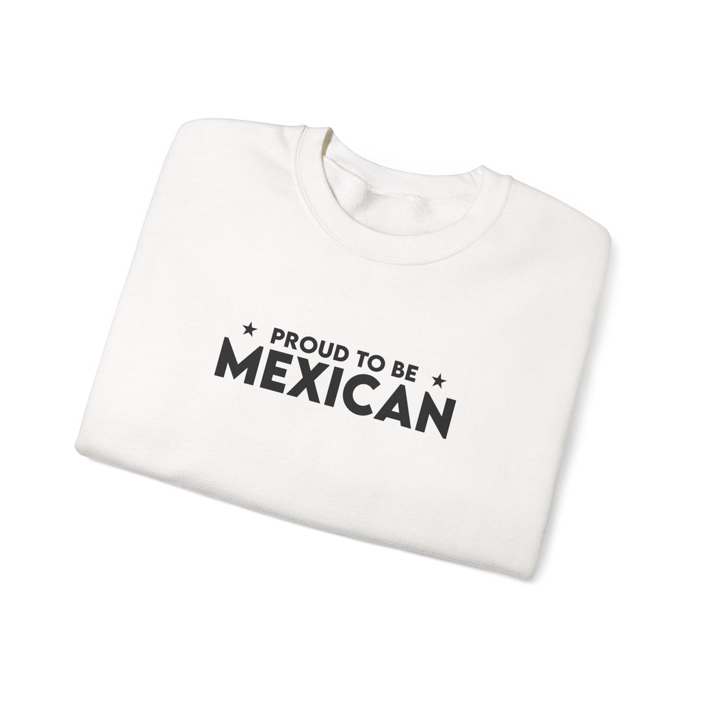 Mexican Pride Crewneck Sweatshirt — "Proud to Be Mexican" Pullover with Eagle Graphic
