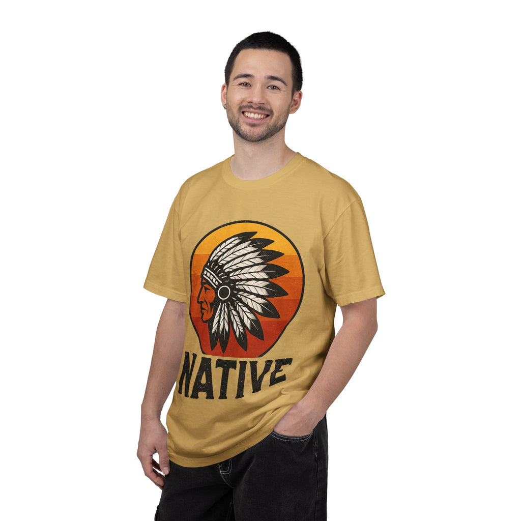 T-Shirt - Retro 'Native' Headdress Graphic Tee