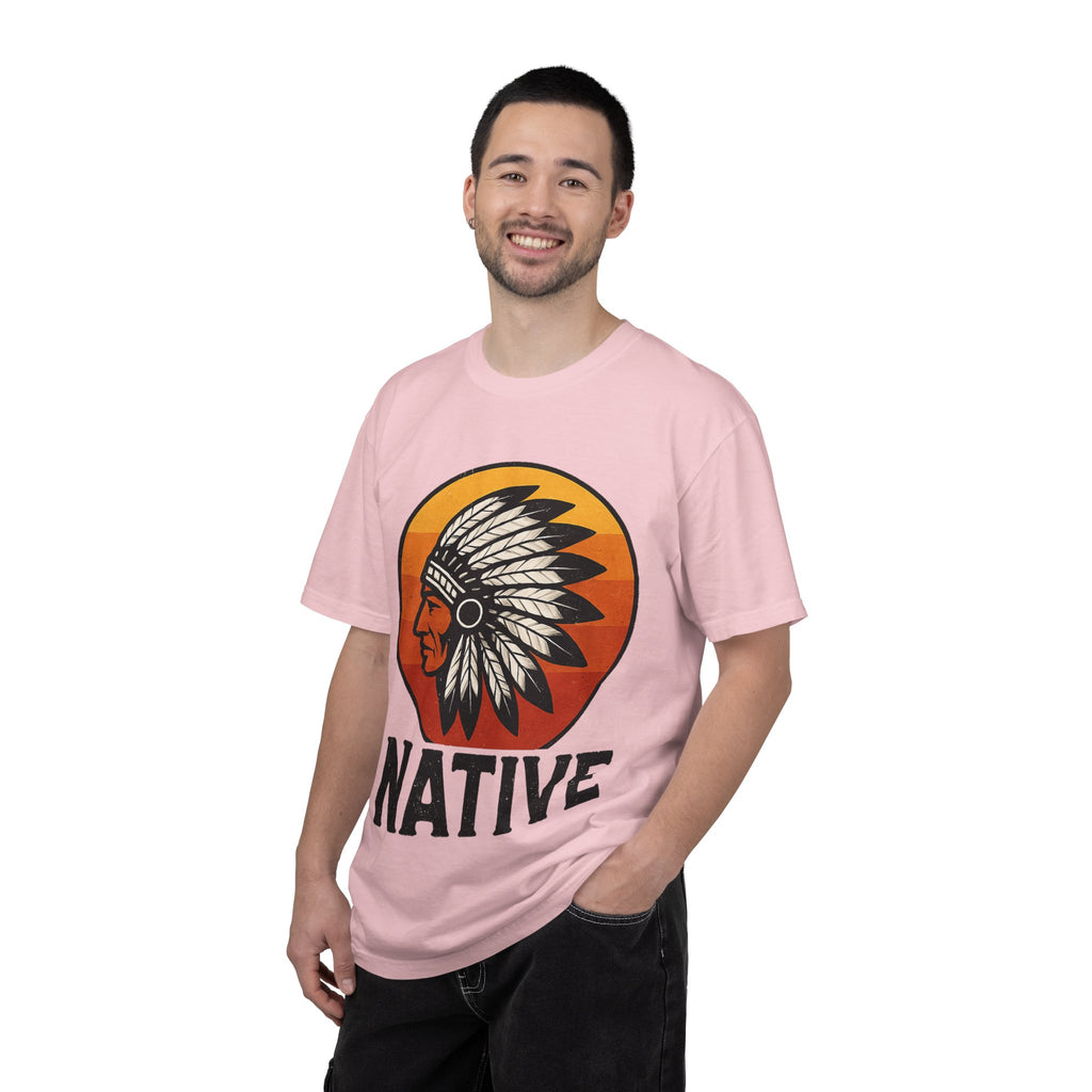 T-Shirt - Retro 'Native' Headdress Graphic Tee
