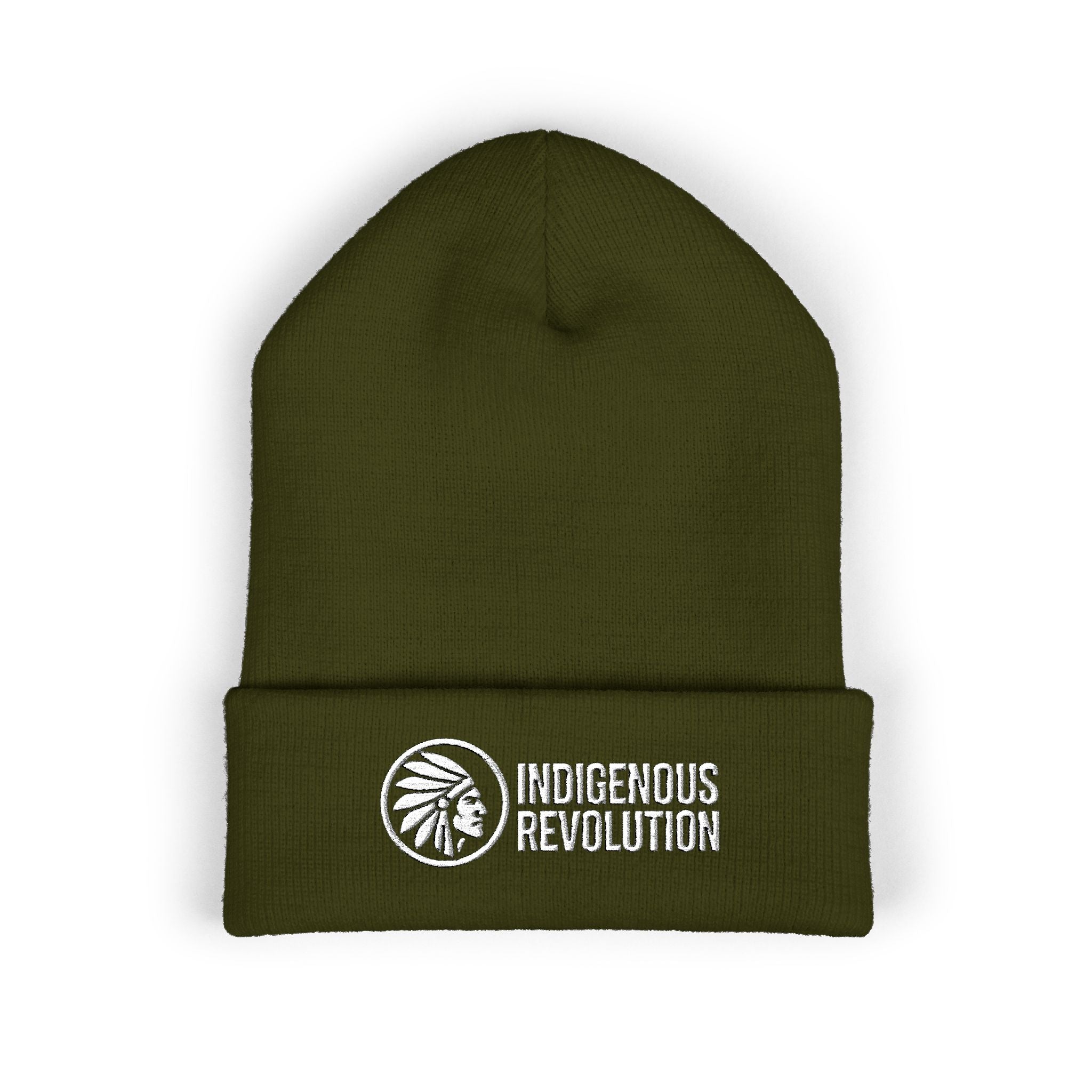Indigenous Revolution Logo Beanie | Cuffed Embroidered Beanie