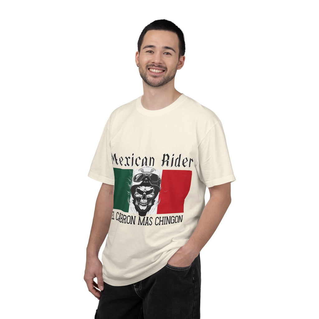 Mexican Rider T-Shirt — "El Cabron Más Chingon" Biker Skull Tee