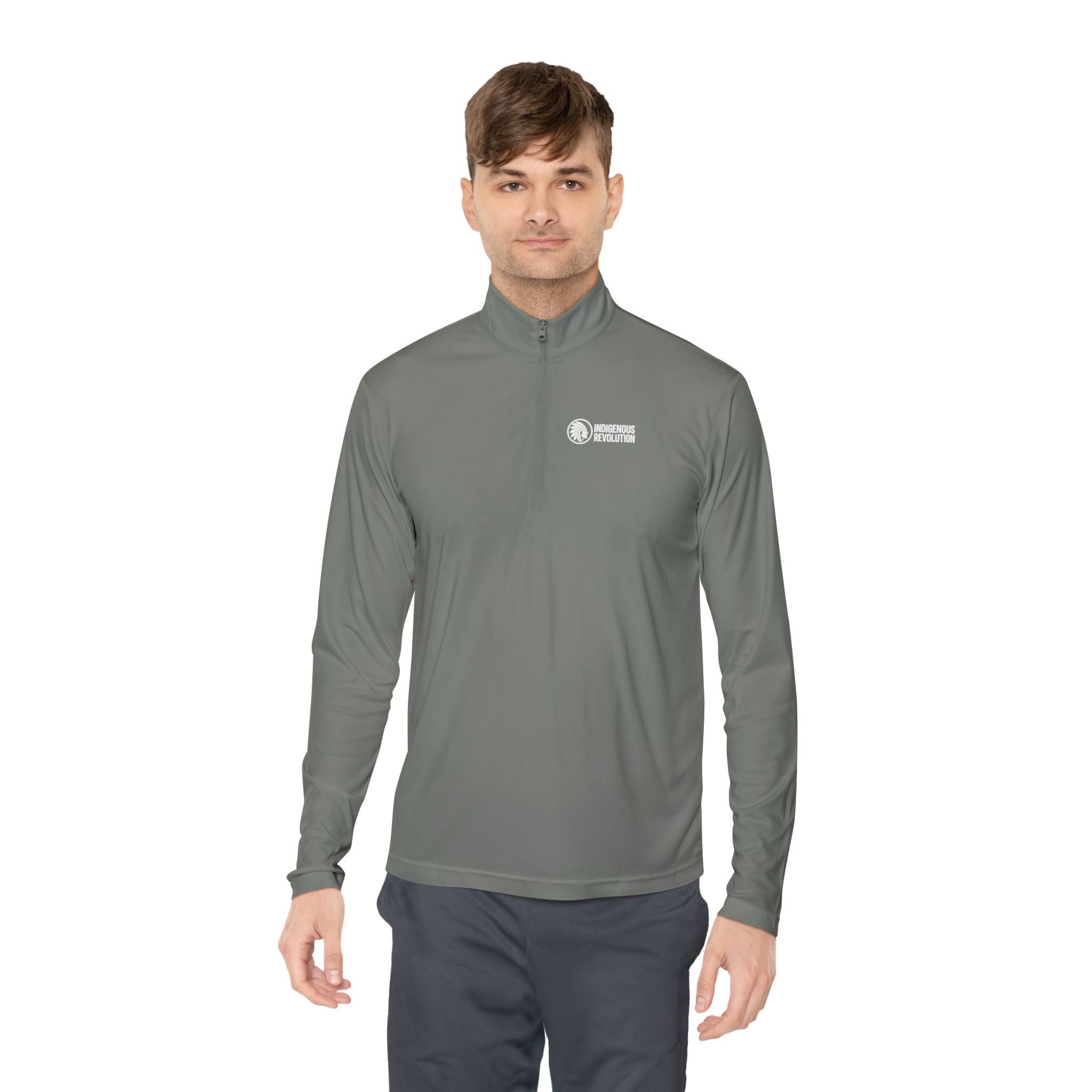 Quarter-Zip Pullover — Indigenous Revolution Graphic Pullover