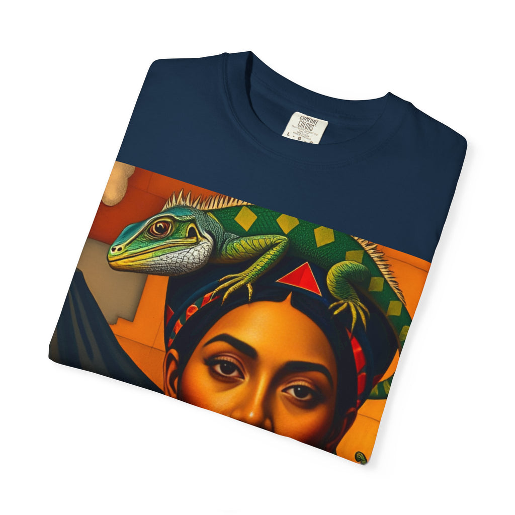 El Salvador Indigenous Woman Portrait T-Shirt – Vibrant Latin American Art Tee