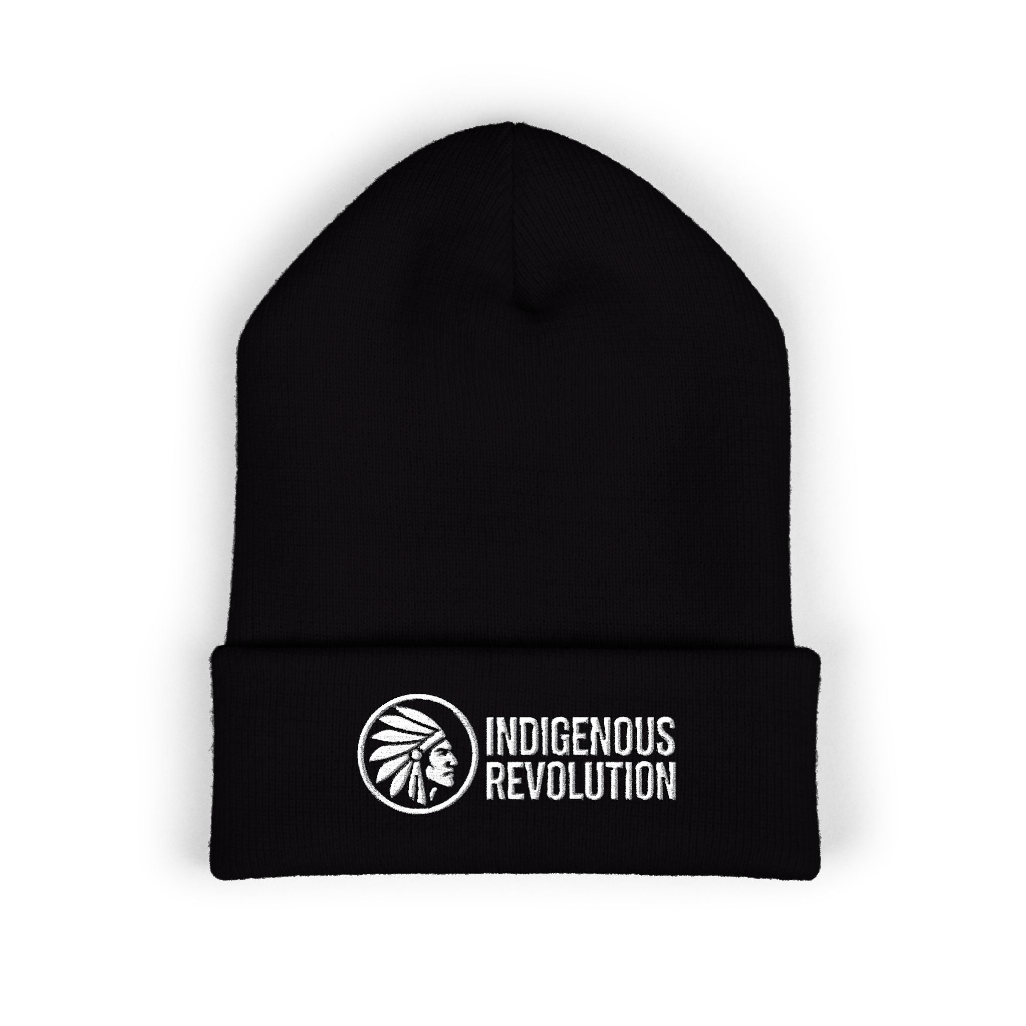 Indigenous Revolution Logo Beanie | Cuffed Embroidered Beanie