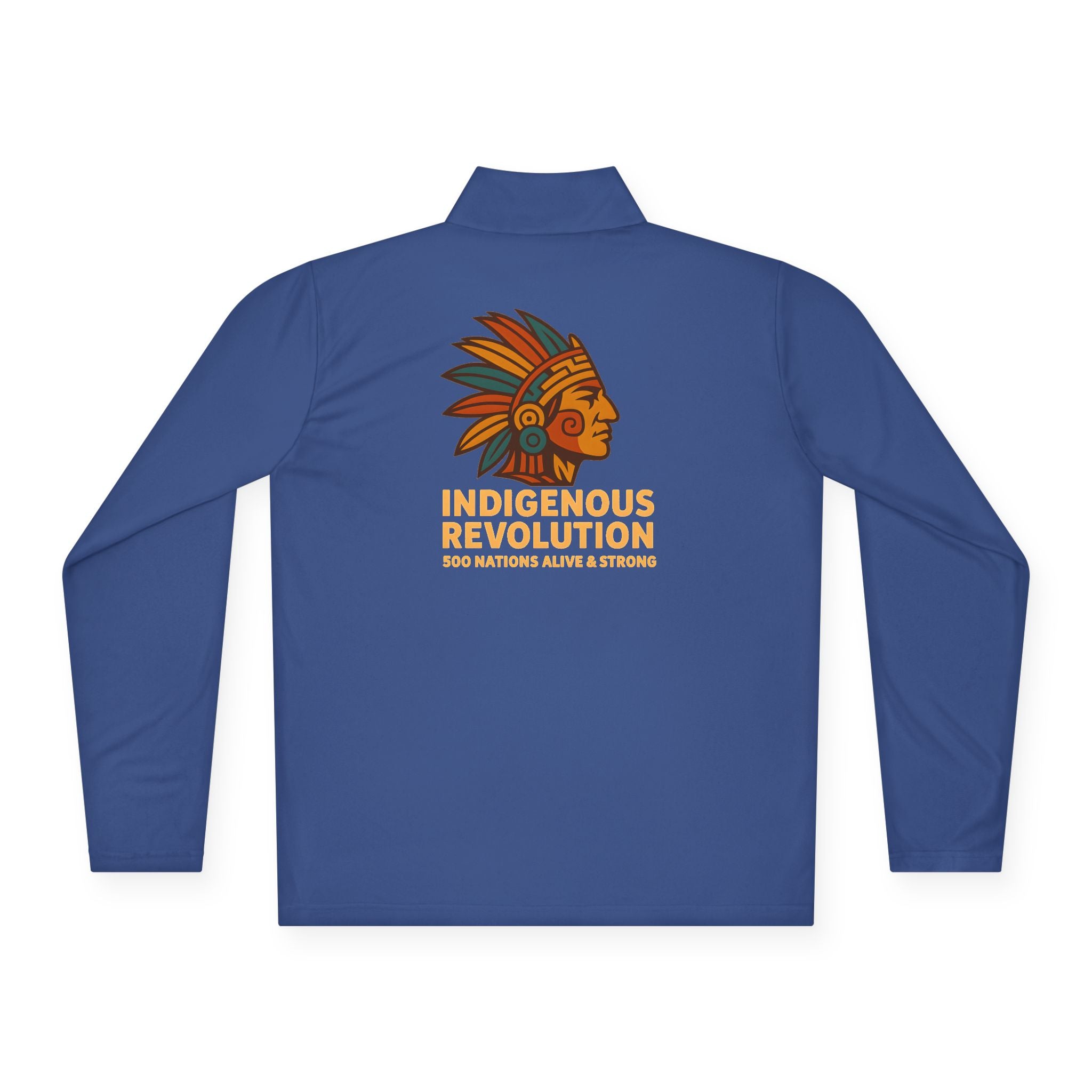 Quarter-Zip Pullover — Indigenous Revolution Graphic Pullover