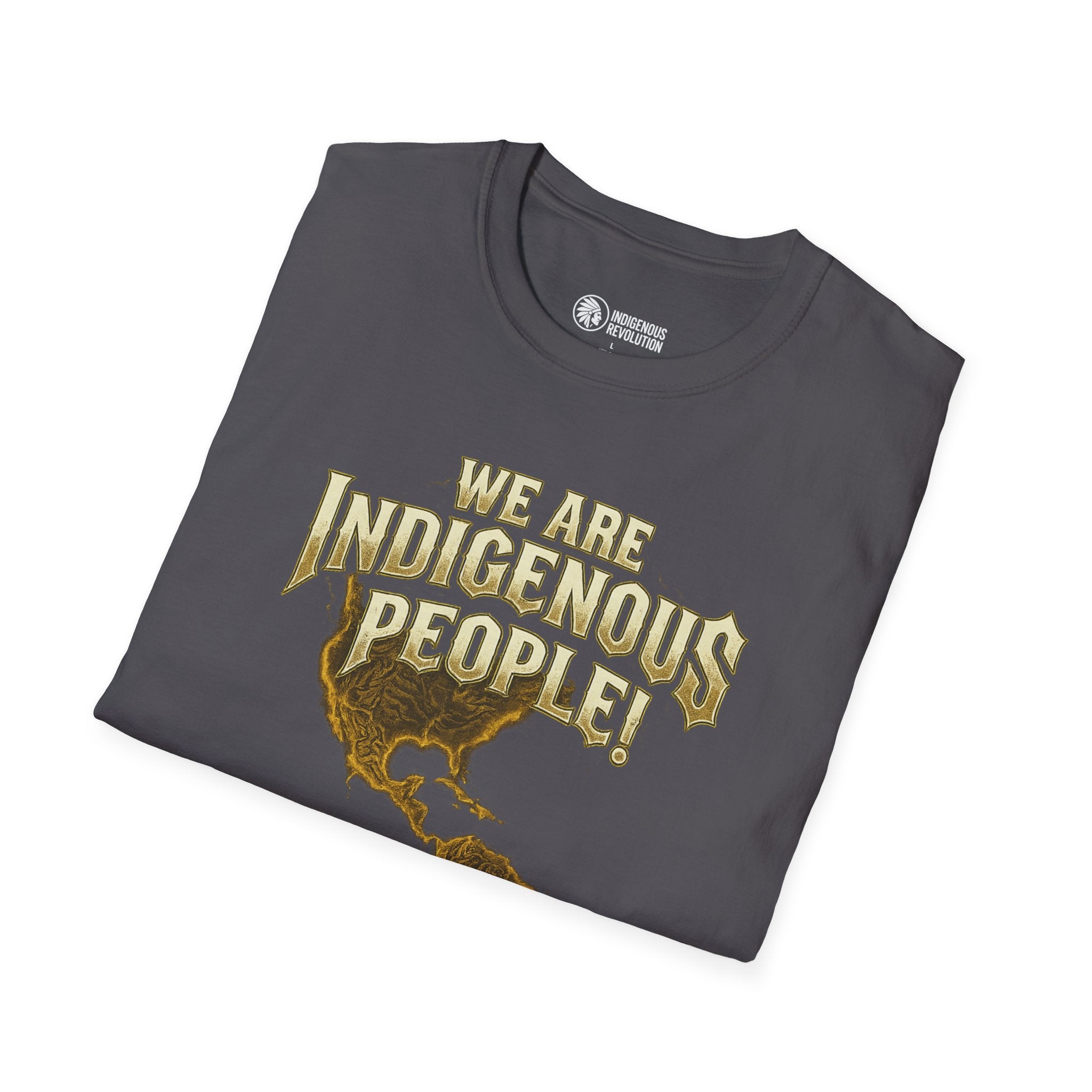 Indigenous People Not Illegals T-Shirt | Americas Continent Map