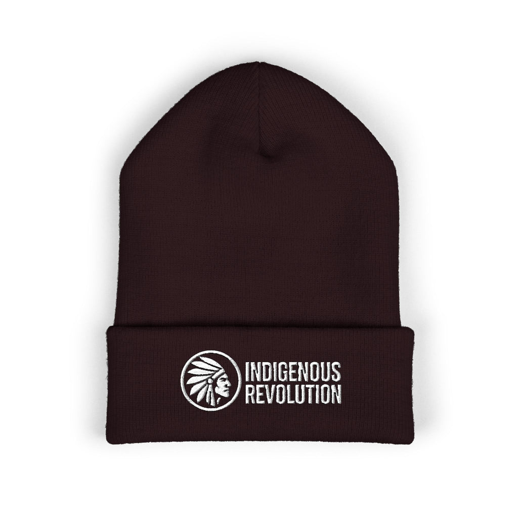 Indigenous Revolution Logo Beanie | Cuffed Embroidered Beanie