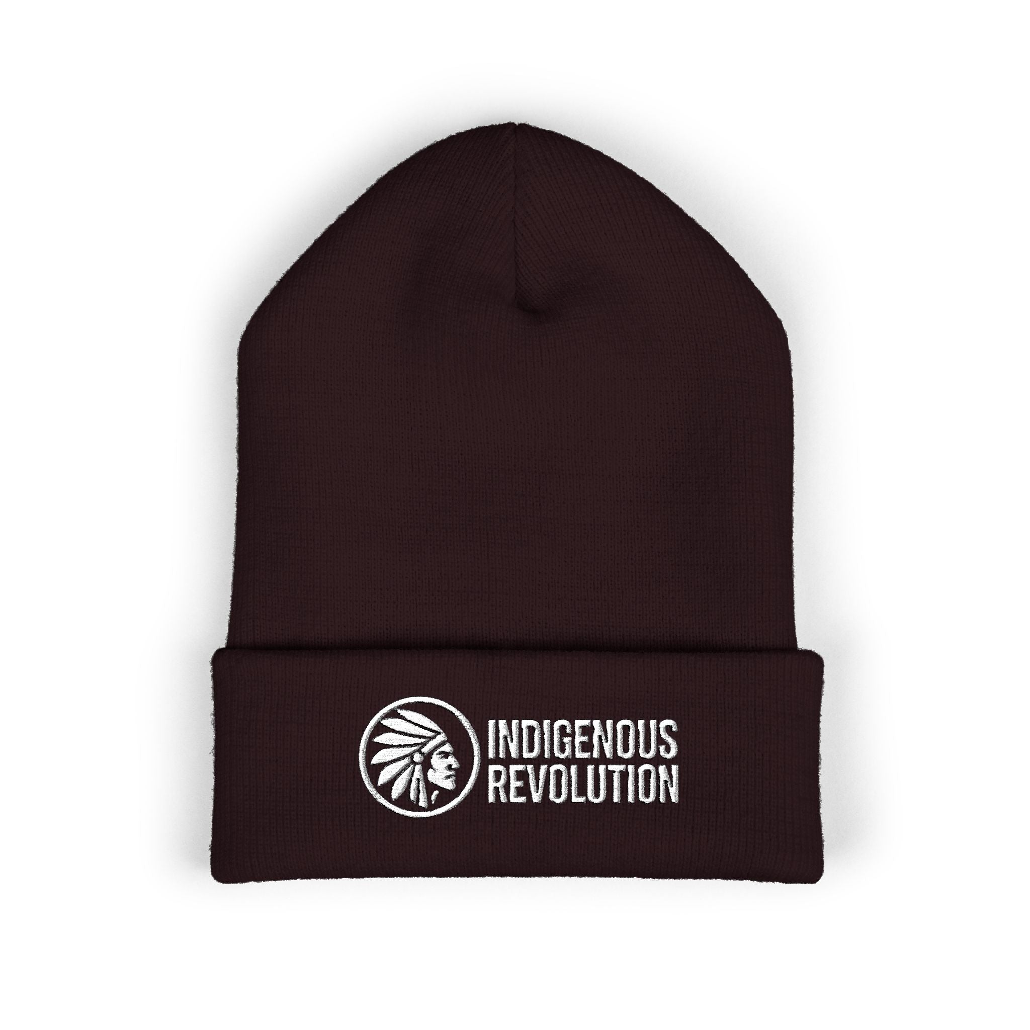 Indigenous Revolution Logo Beanie | Cuffed Embroidered Beanie