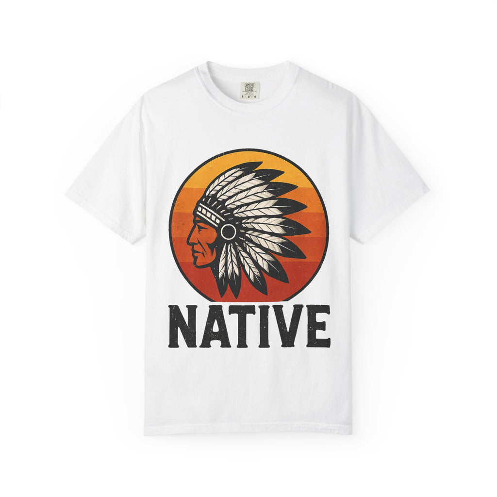 T-Shirt - Retro 'Native' Headdress Graphic Tee
