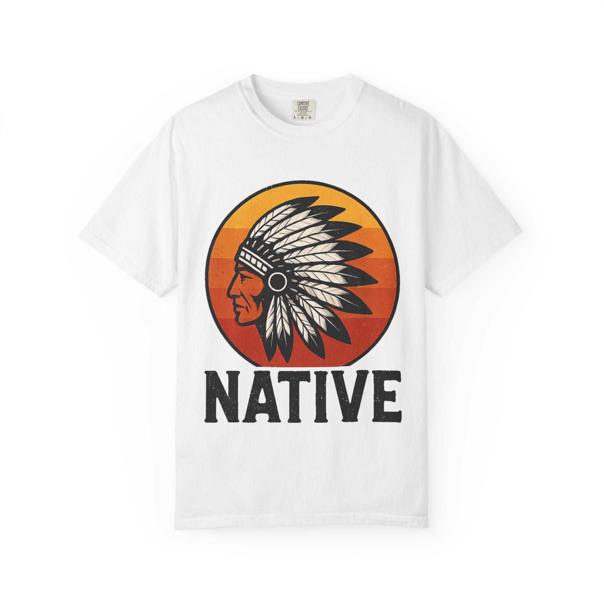 T-Shirt - Retro 'Native' Headdress Graphic Tee