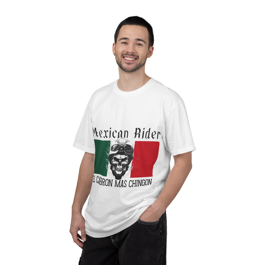 Mexican Rider T-Shirt — "El Cabron Más Chingon" Biker Skull Tee